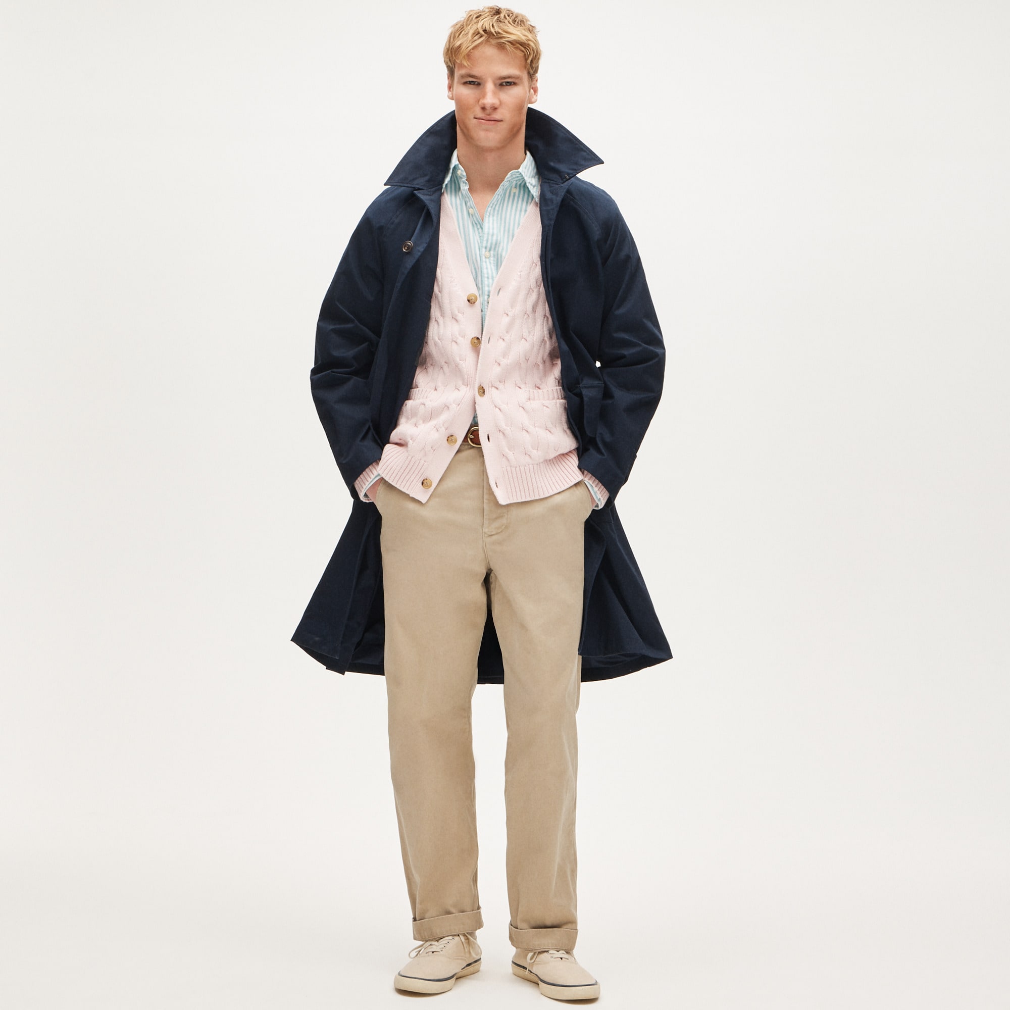 Rivington Car Coat In Water-resistant Cotton Twill For Men | J.Crew