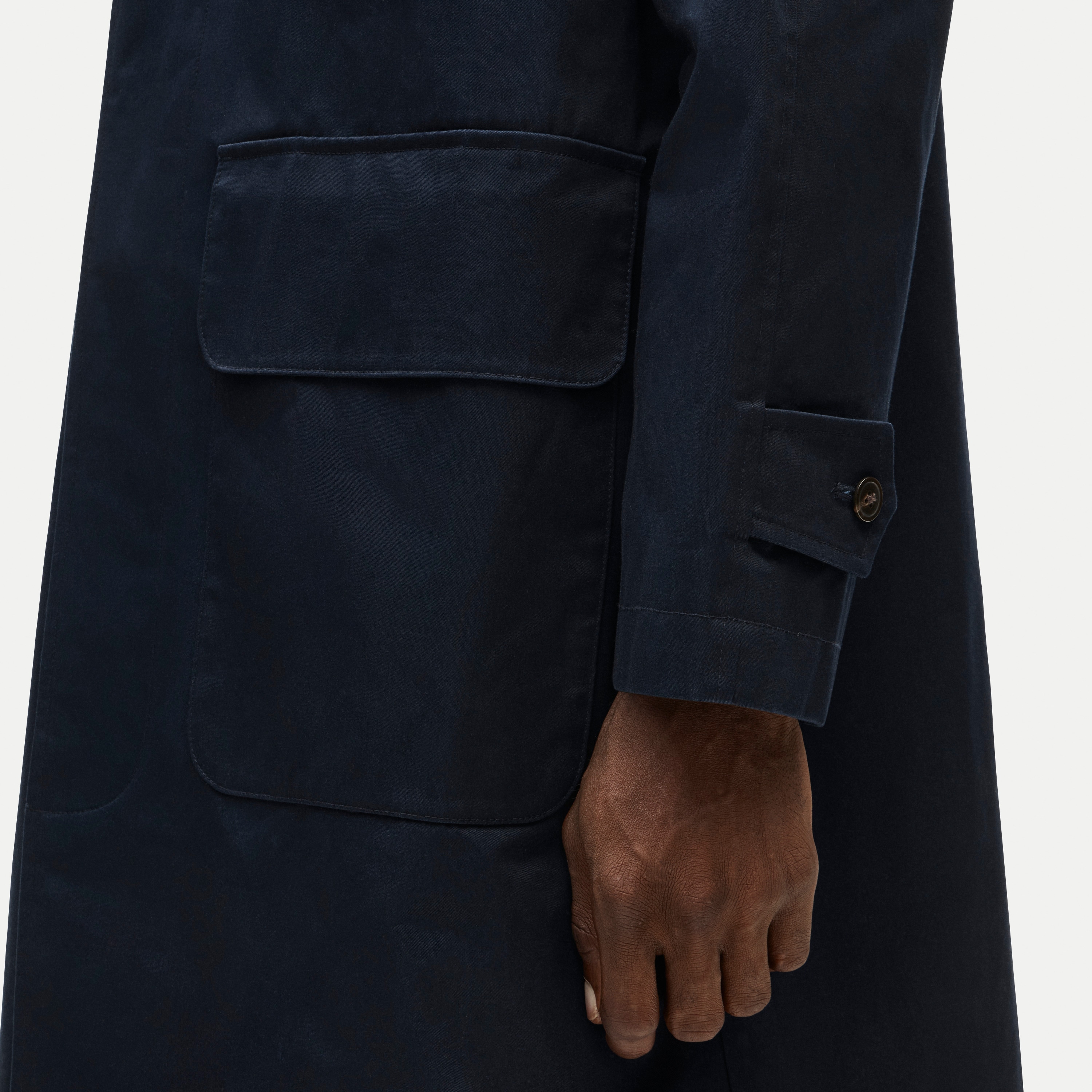Rivington car coat in water-resistant cotton twill
