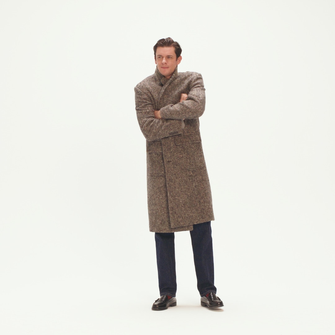Topcoat in Irish wool