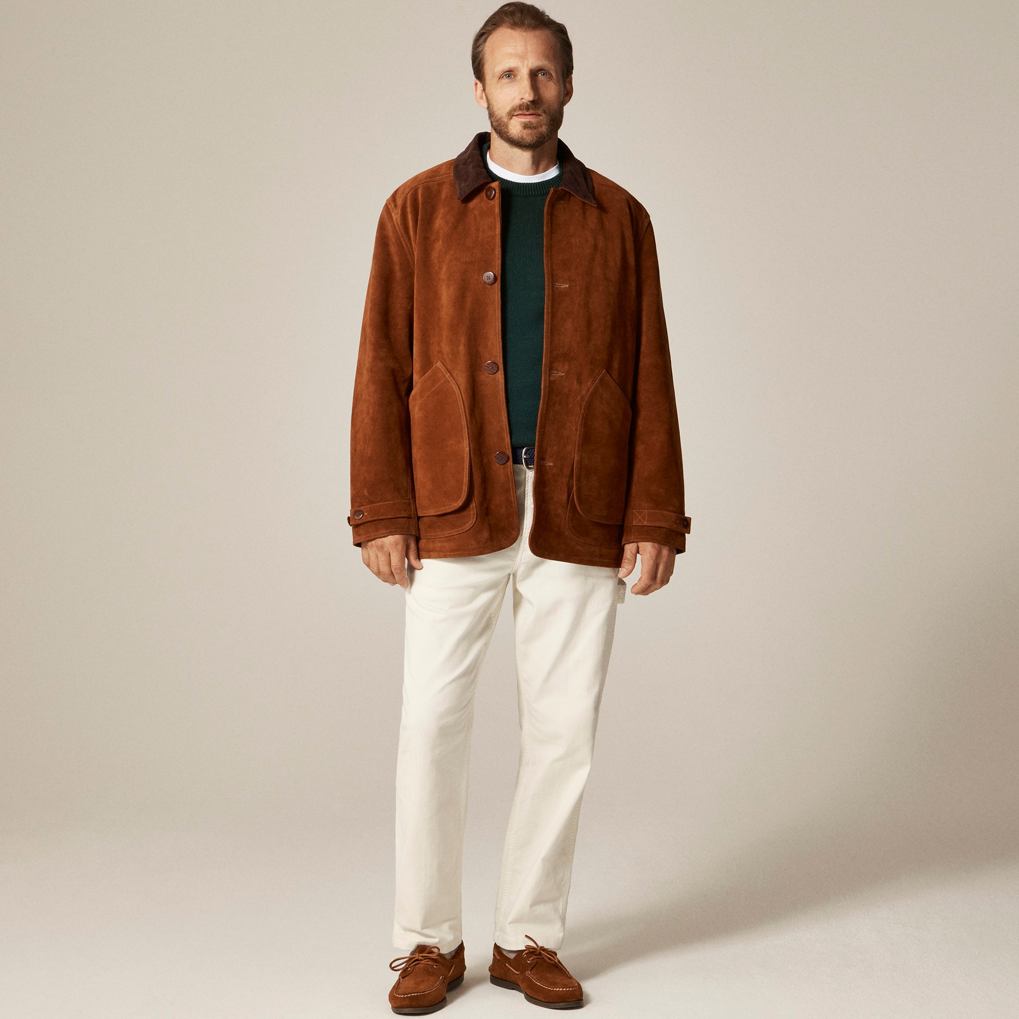 Barn Jacket™ In Italian Suede For Men | J.Crew