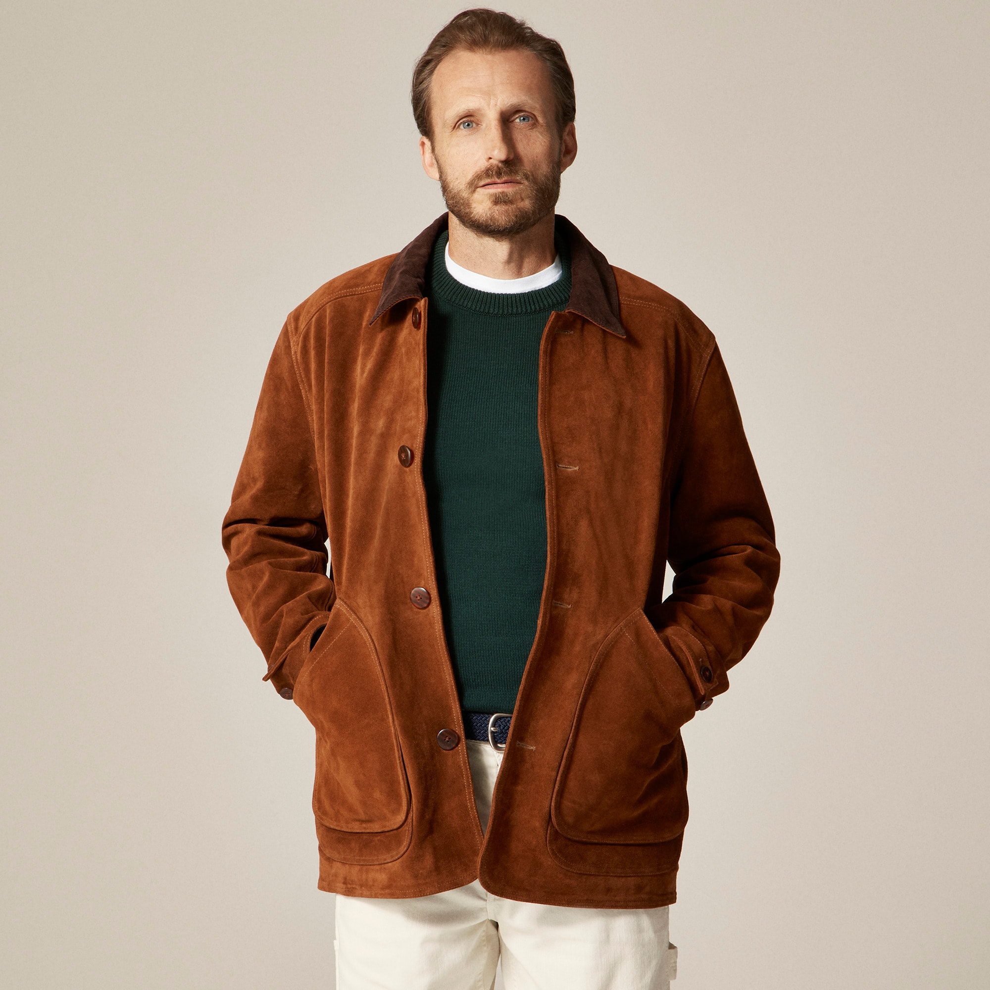Barn Jacket™ In Italian Suede For Men | J.Crew