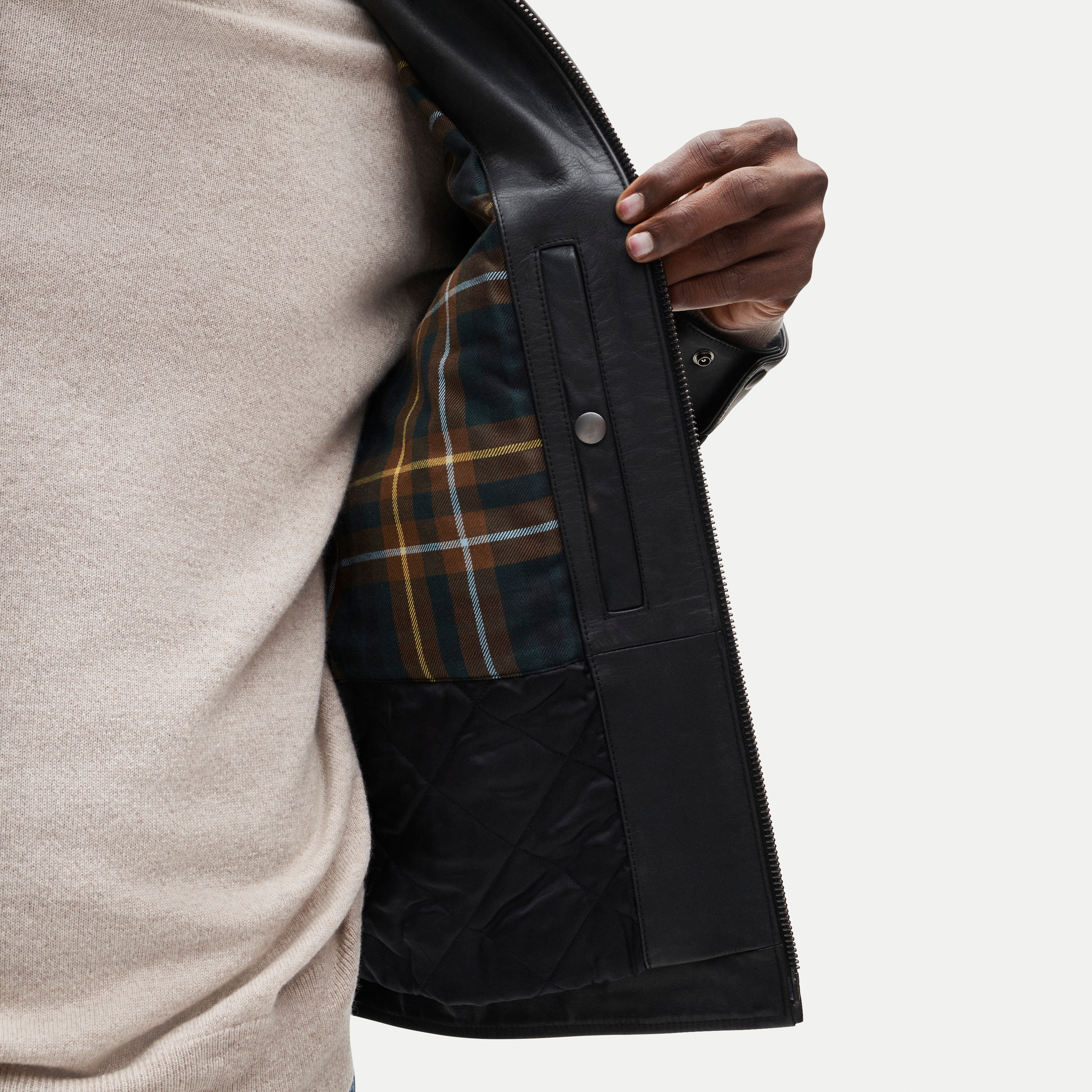 Moto Jacket In Italian Broken-in Leather For Men | J.Crew