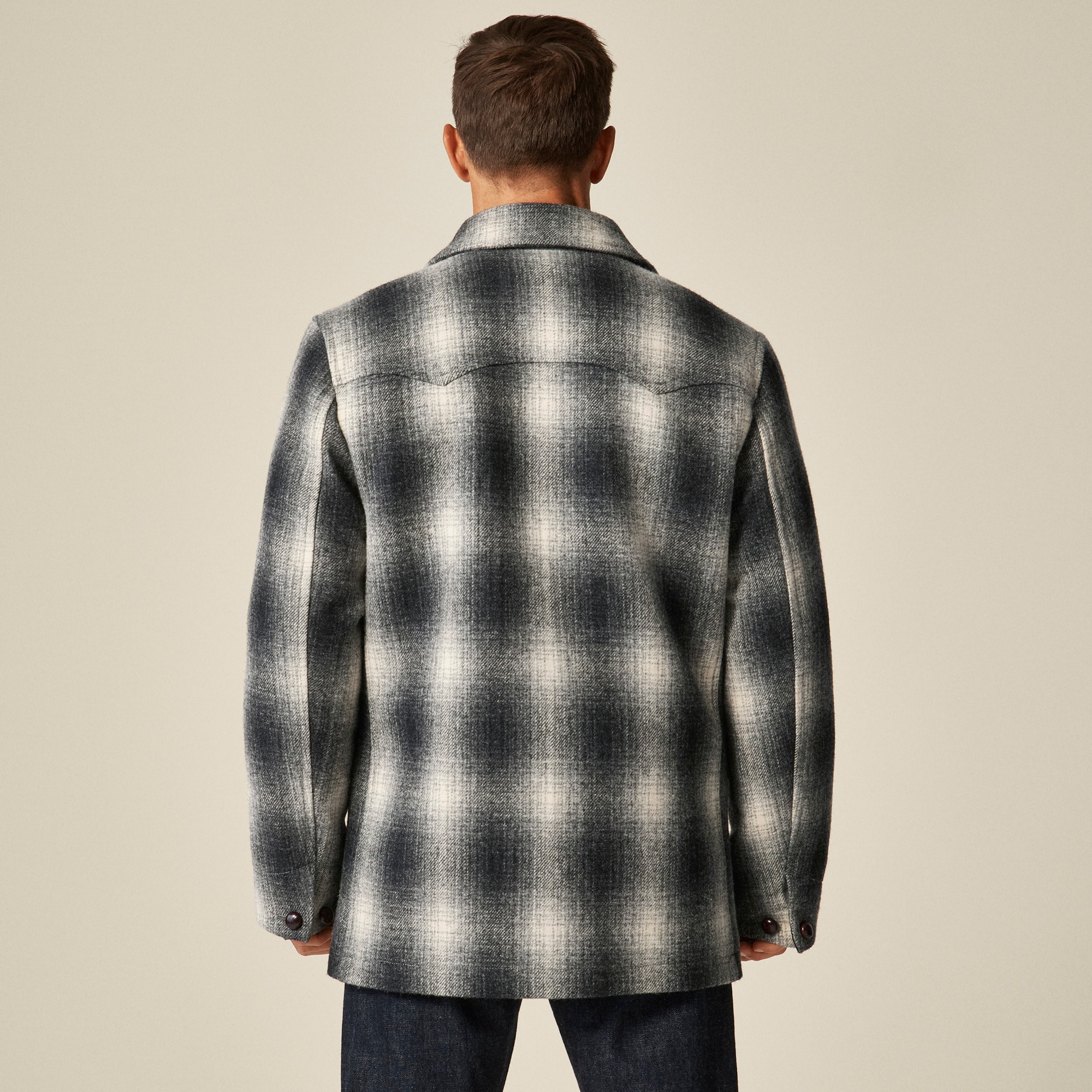 Wallace & Barnes Wool-blend Western Peacoat For Men | J.Crew