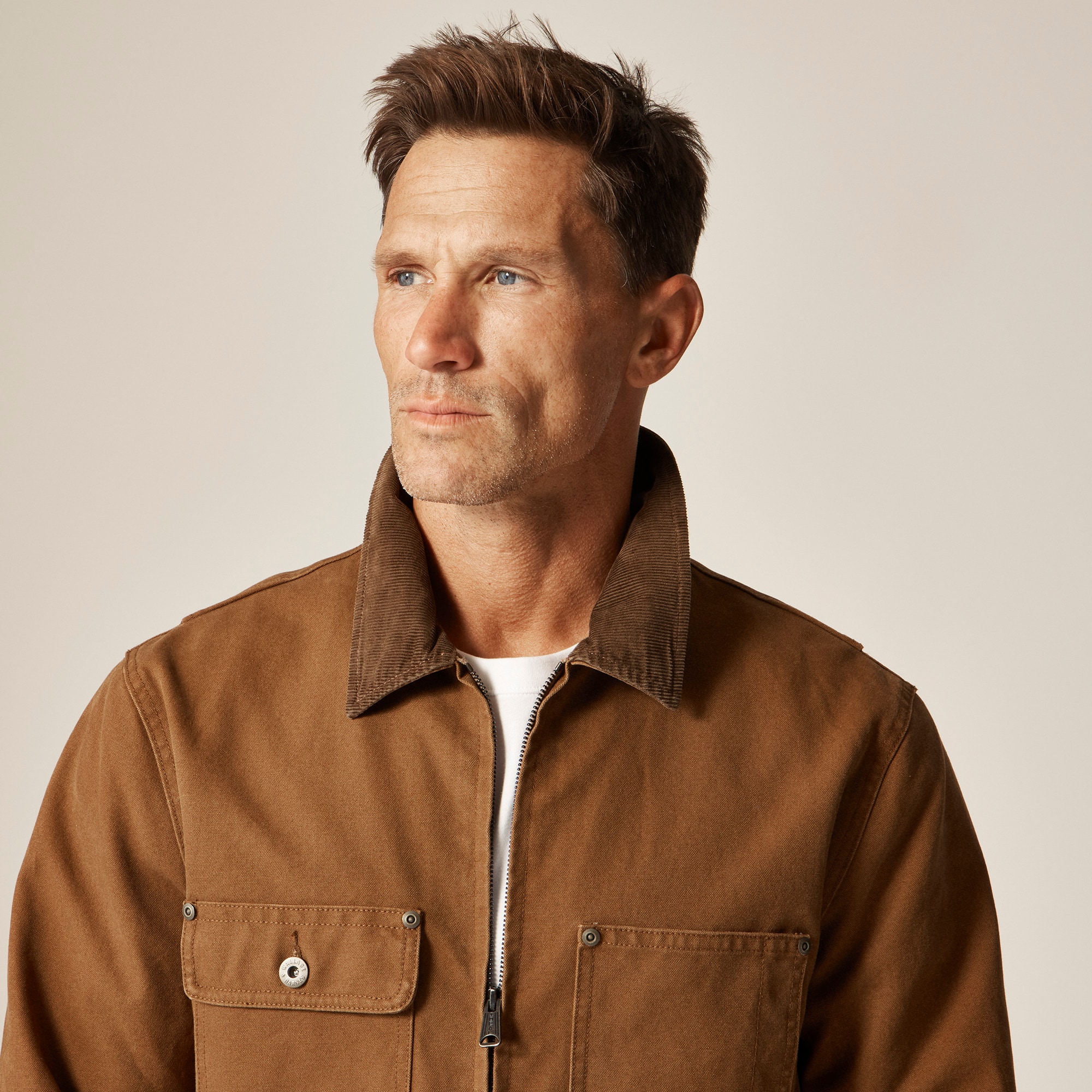 Wallace & Barnes Duck Canvas Utility Jacket For Men | J.Crew