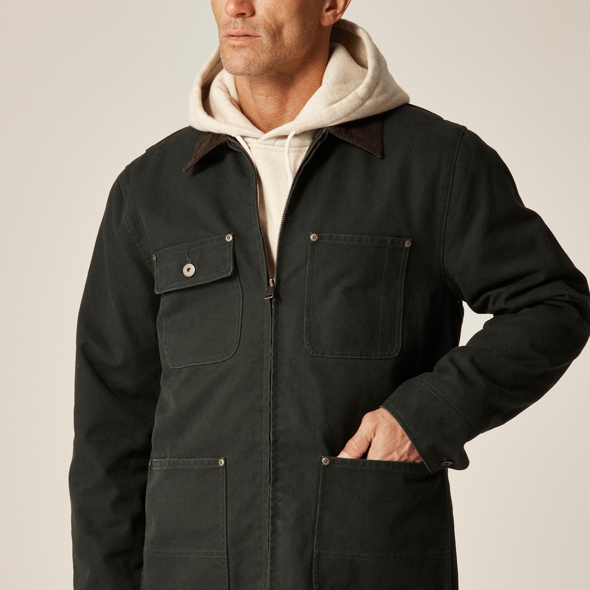 Wallace & Barnes Duck Canvas Utility Jacket For Men | J.Crew