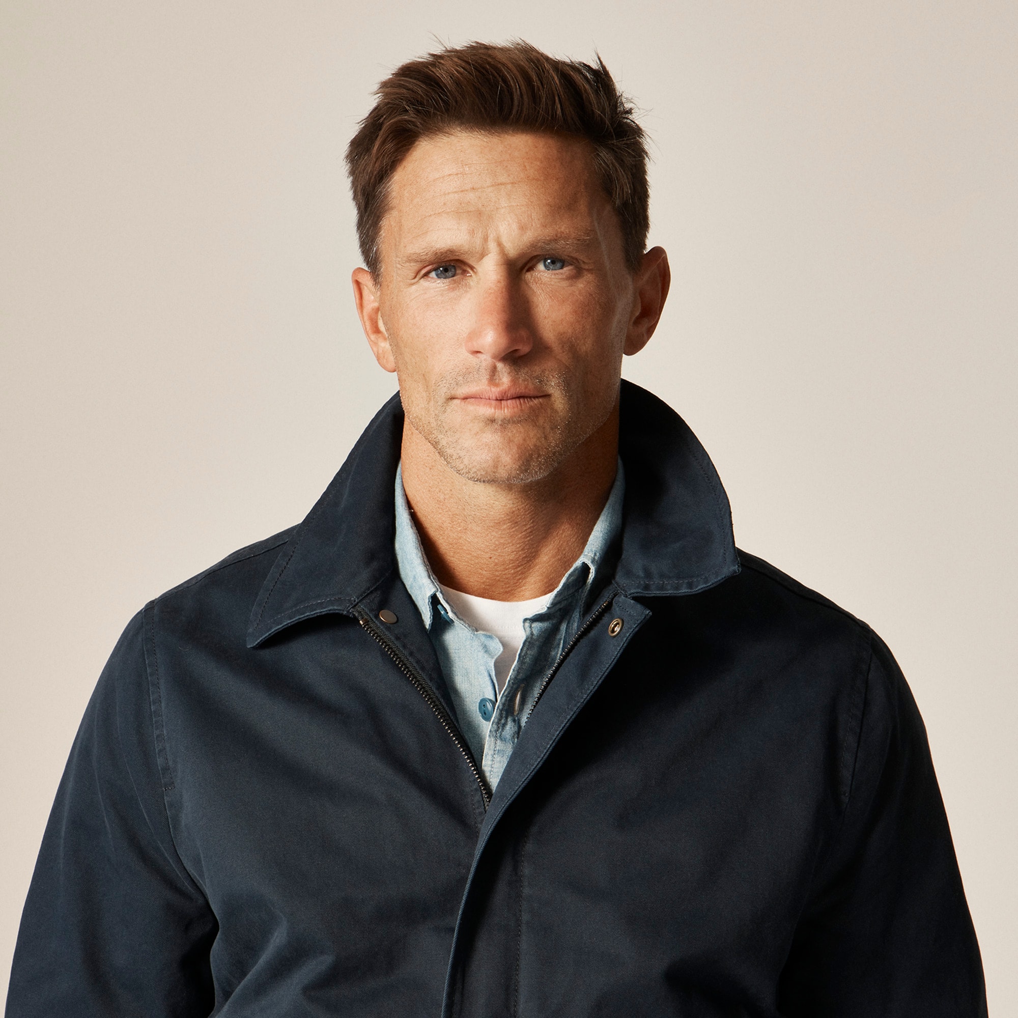 Wallace & Barnes flight jacket in cotton chino