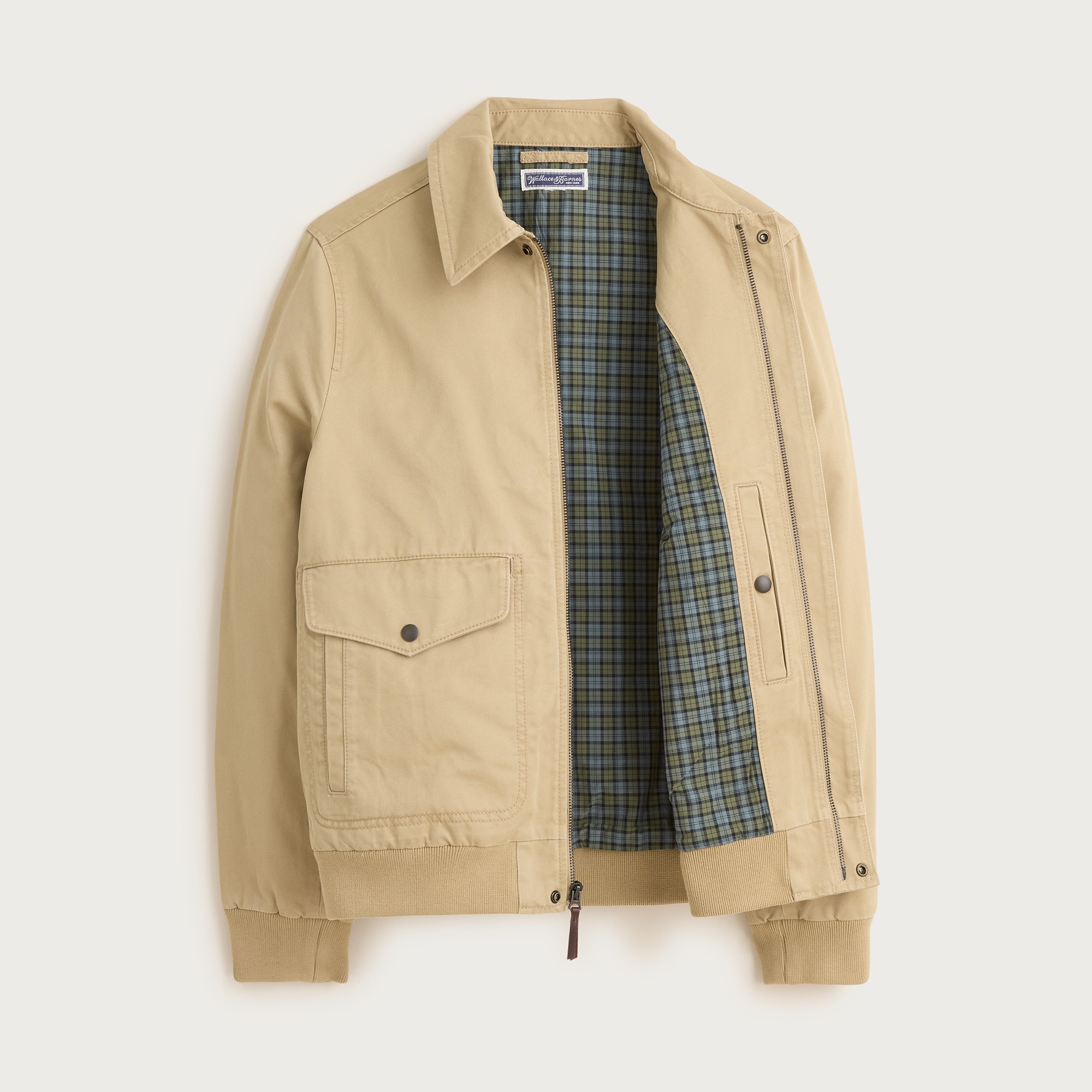 Wallace & Barnes flight jacket in cotton chino