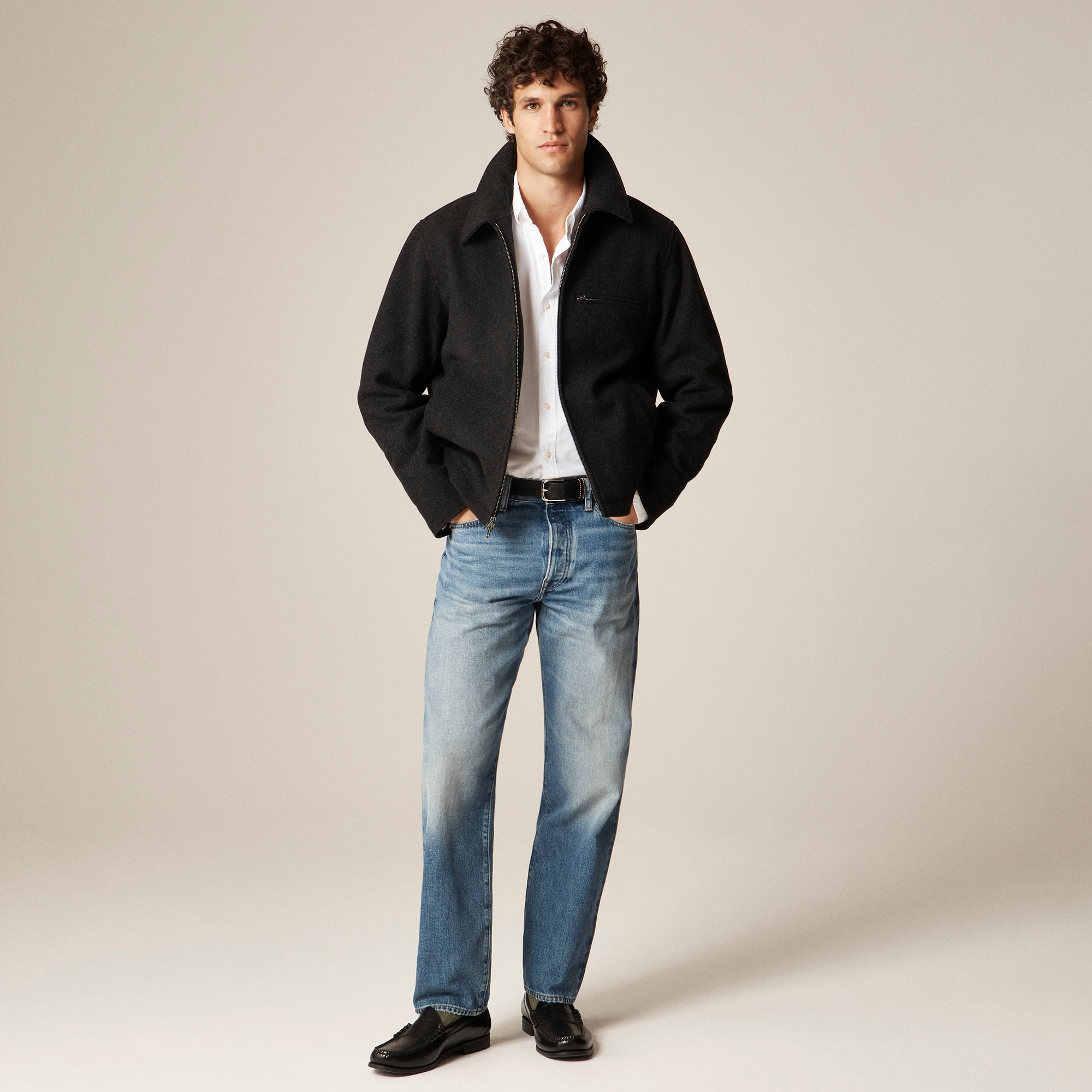 City Jacket In Wool Blend For Men | J.Crew