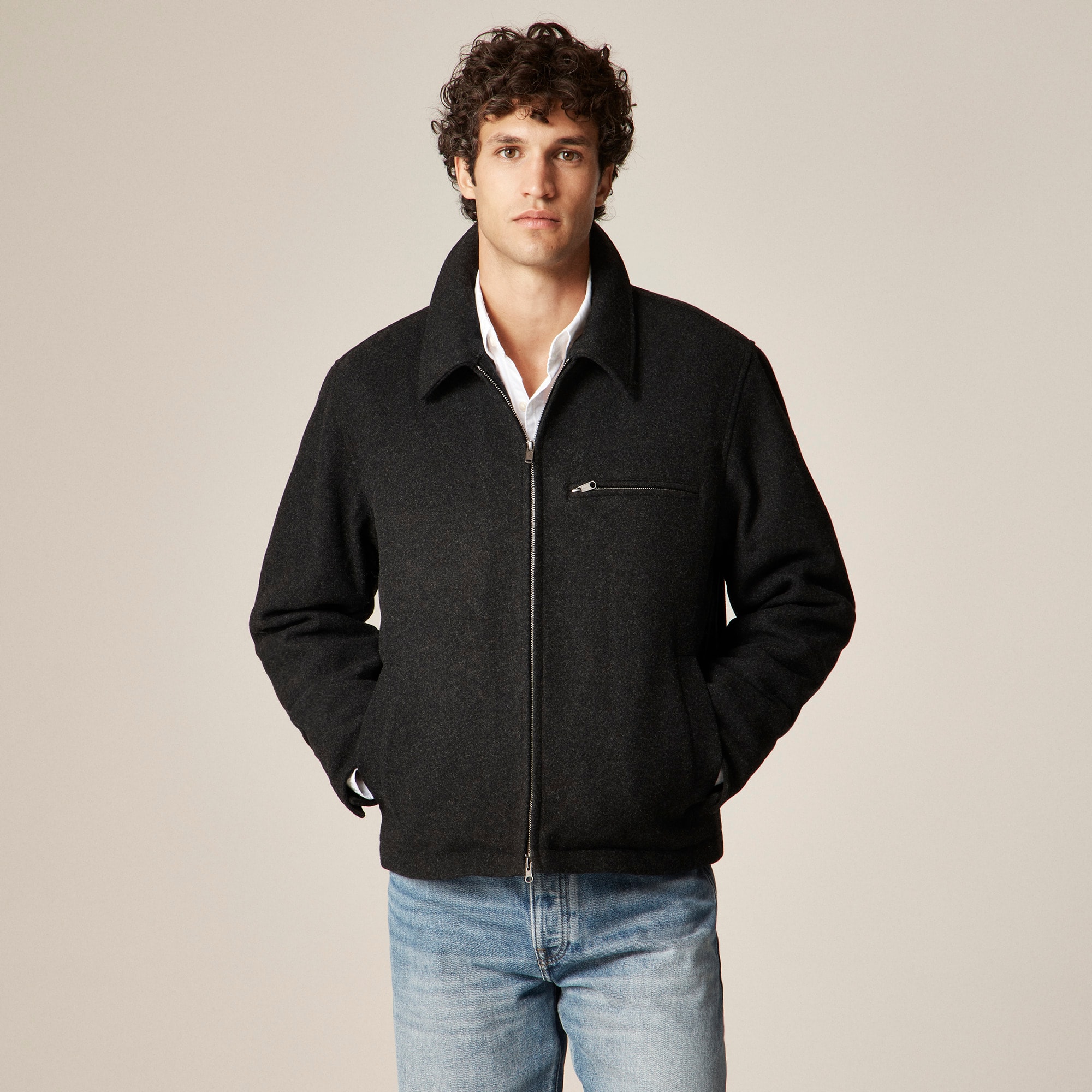 City Jacket In Wool Blend For Men | J.Crew