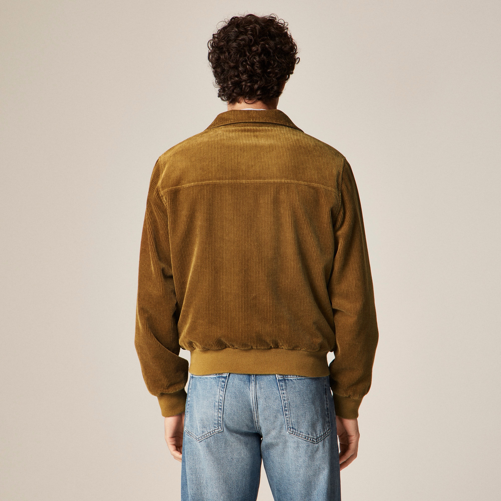 Corduroy jacket with lining