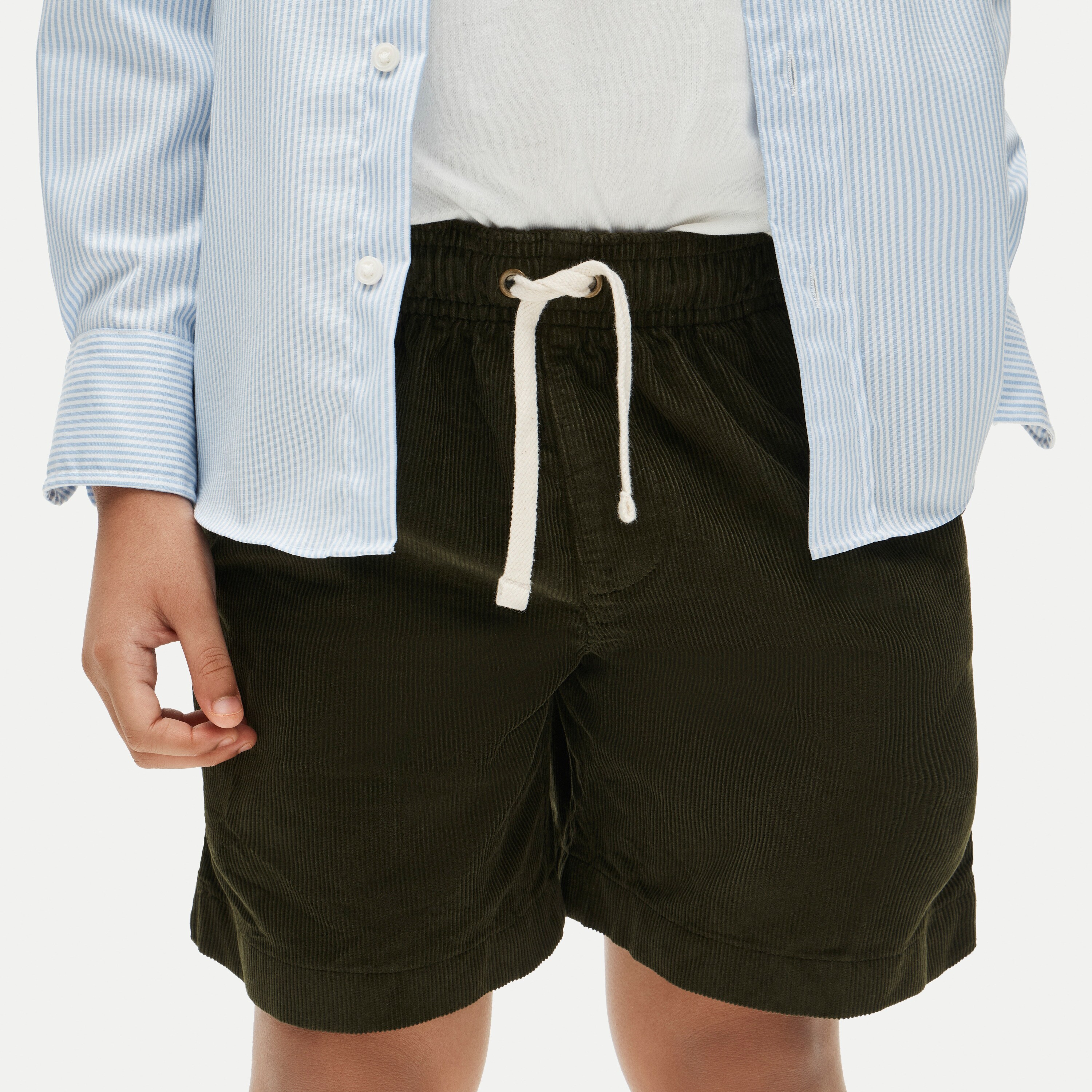 Kids' Everyday drawstring short in corduroy