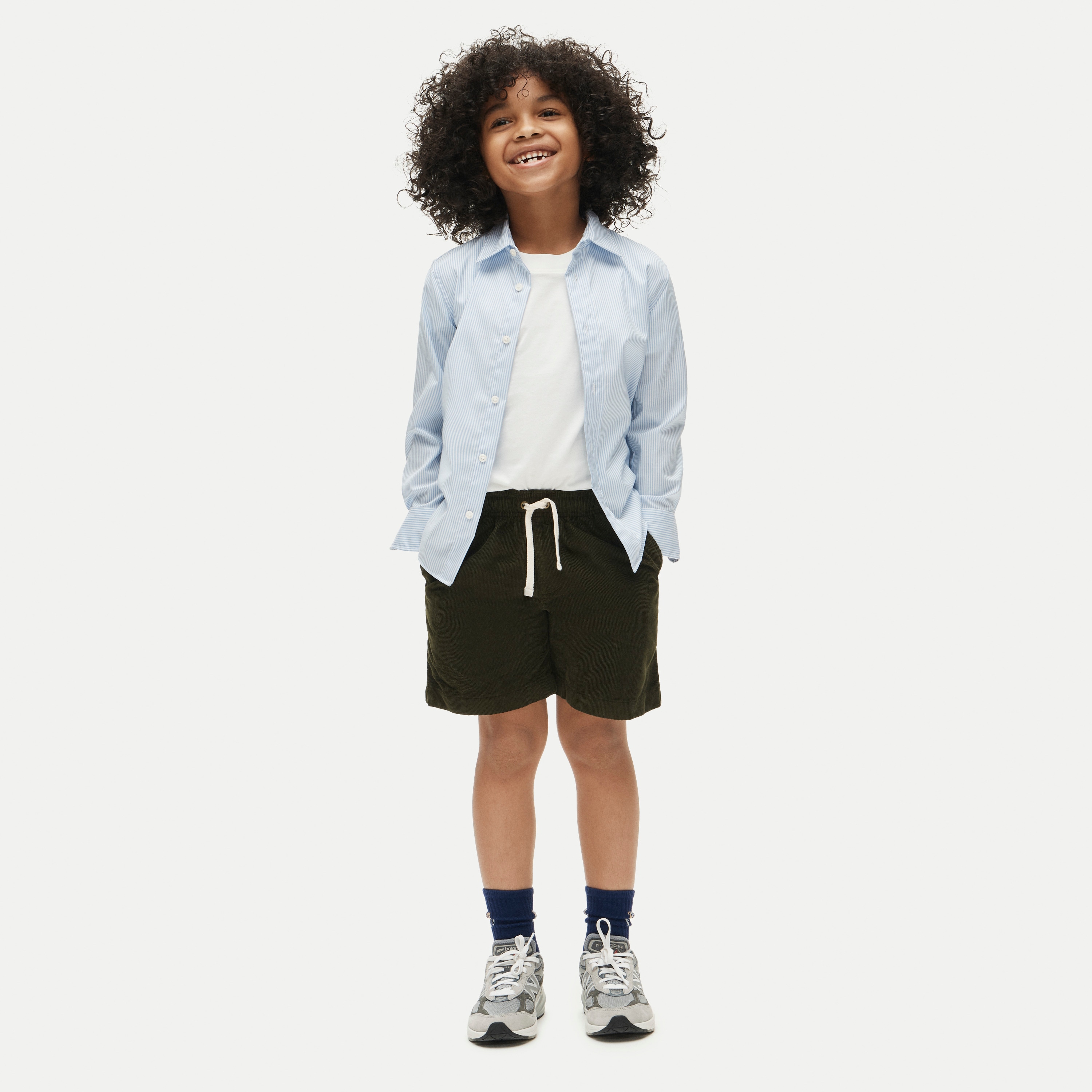 Kids' Everyday drawstring short in corduroy