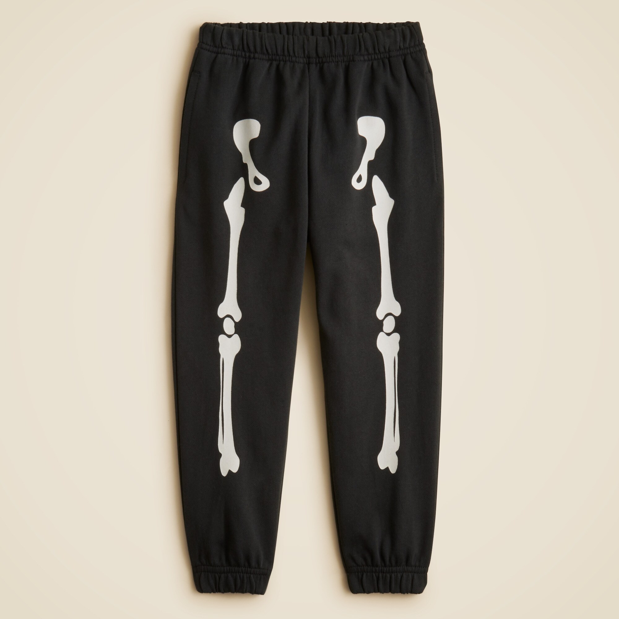 Kids' glow-in-the-dark skeleton sweatpant