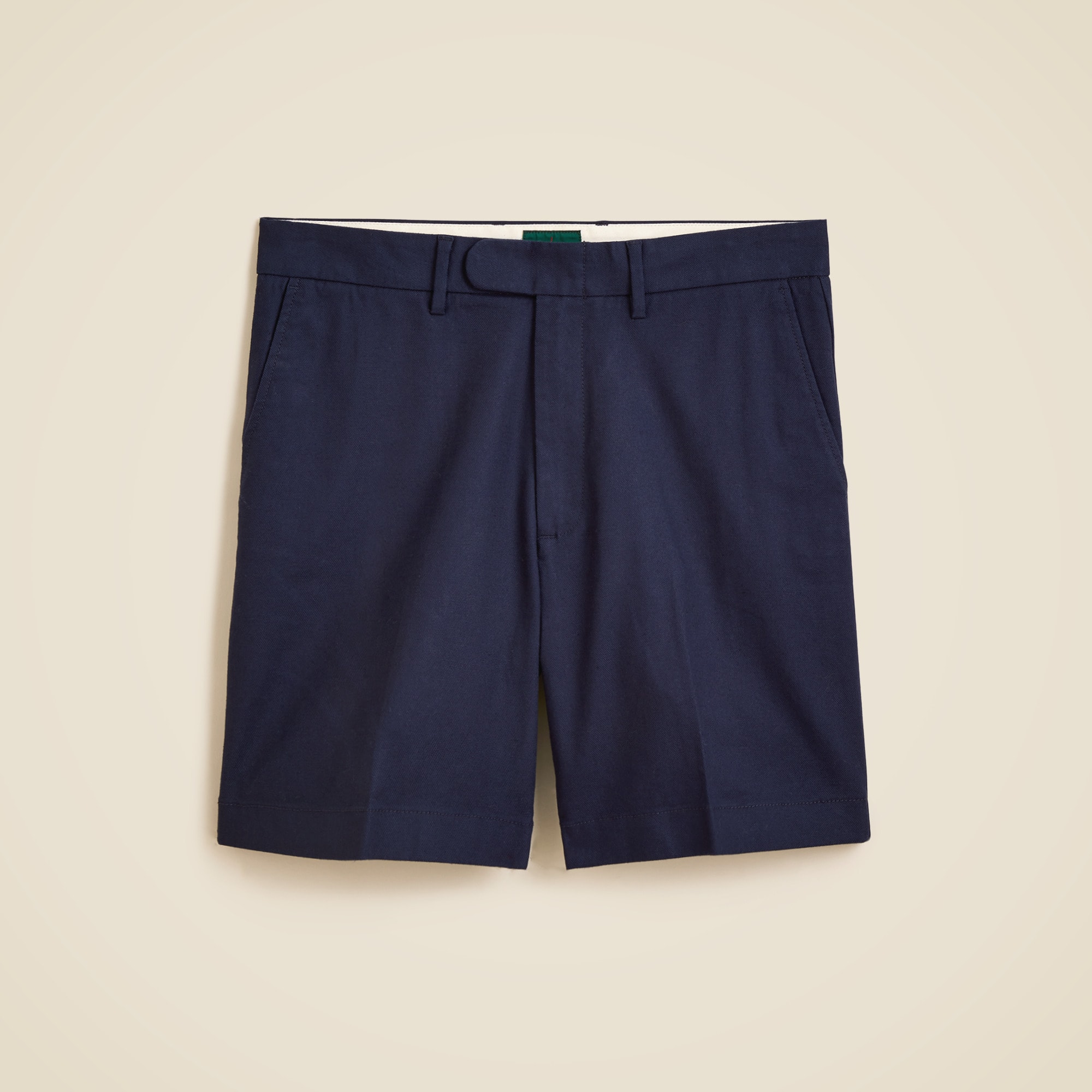 8" dress short in stretch cotton blend