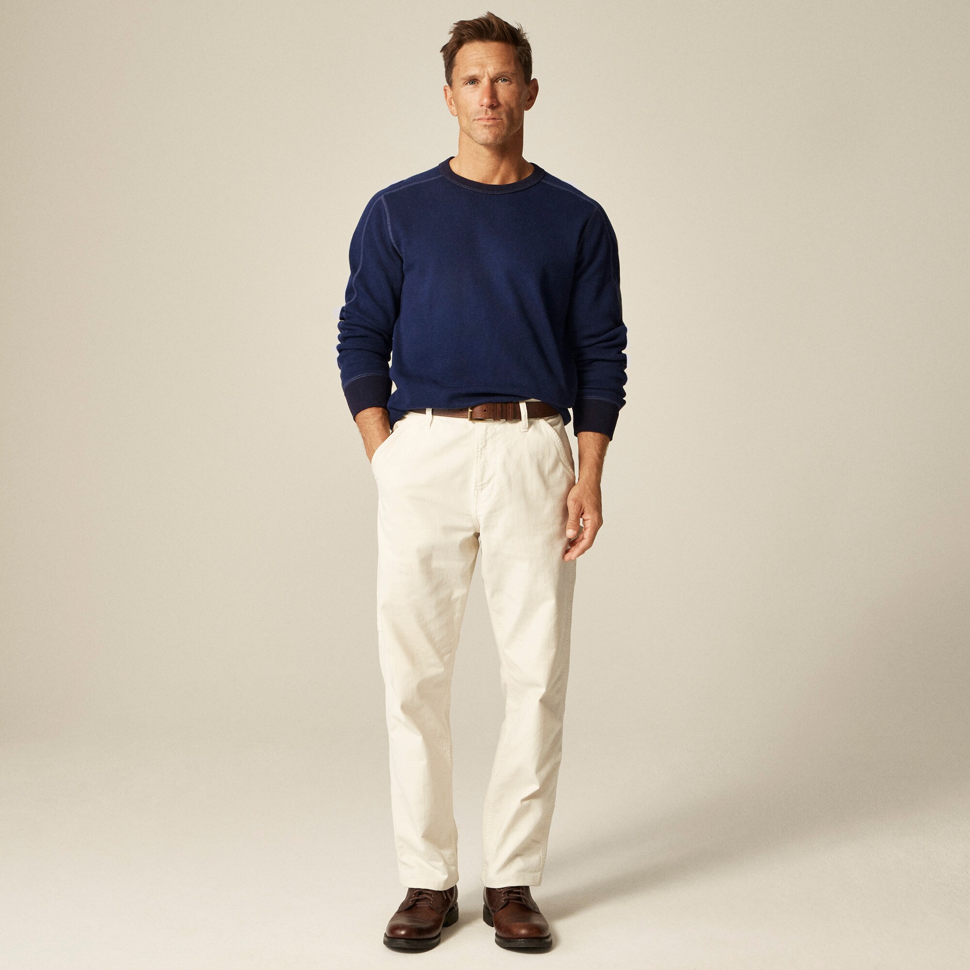 Wallace & Barnes honeycomb thermal crewneck