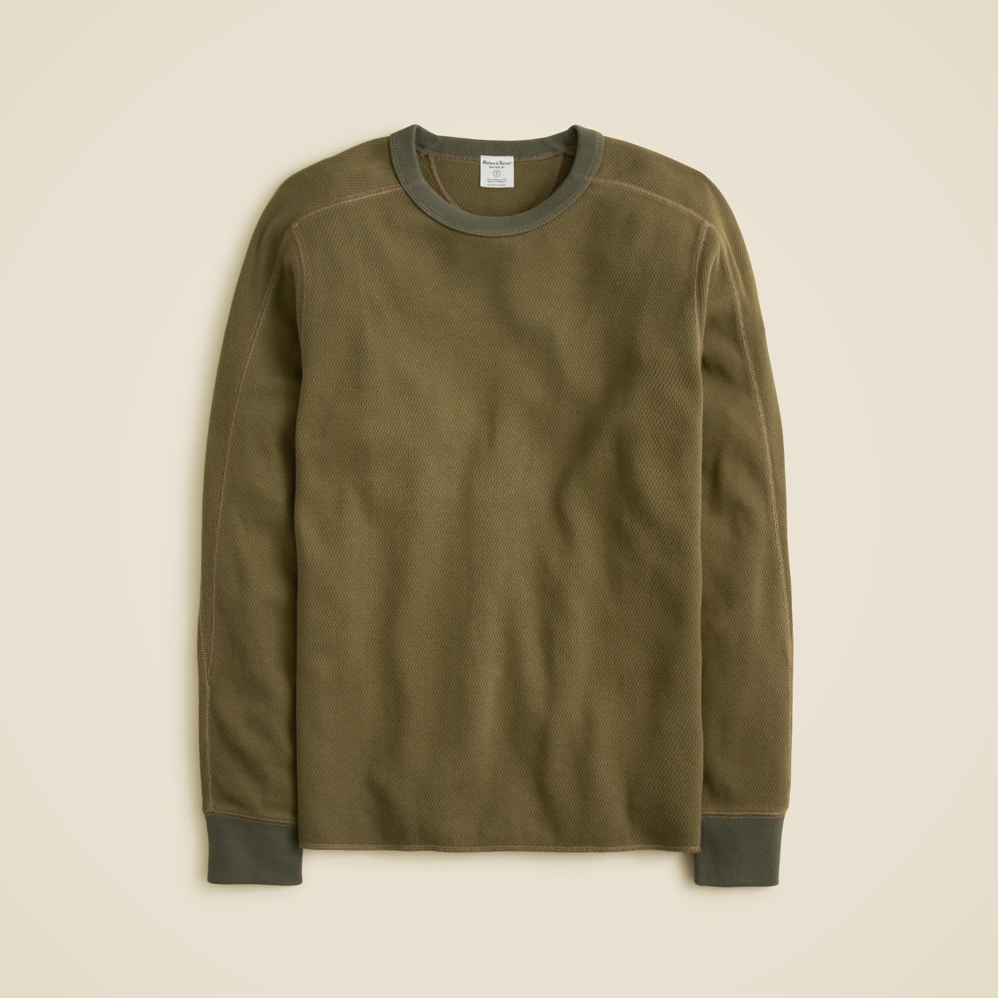 Wallace & Barnes honeycomb thermal crewneck