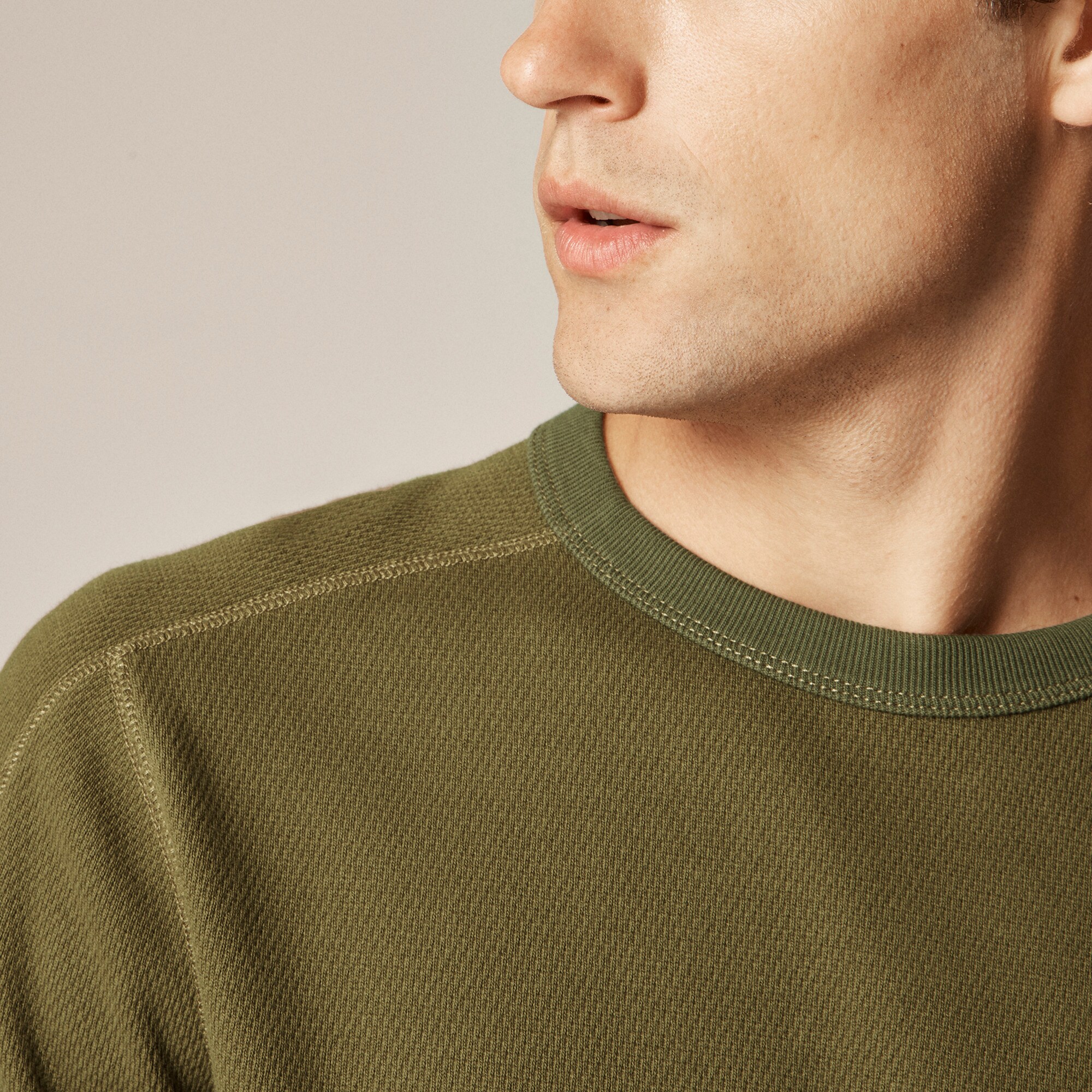 Wallace & Barnes honeycomb thermal crewneck