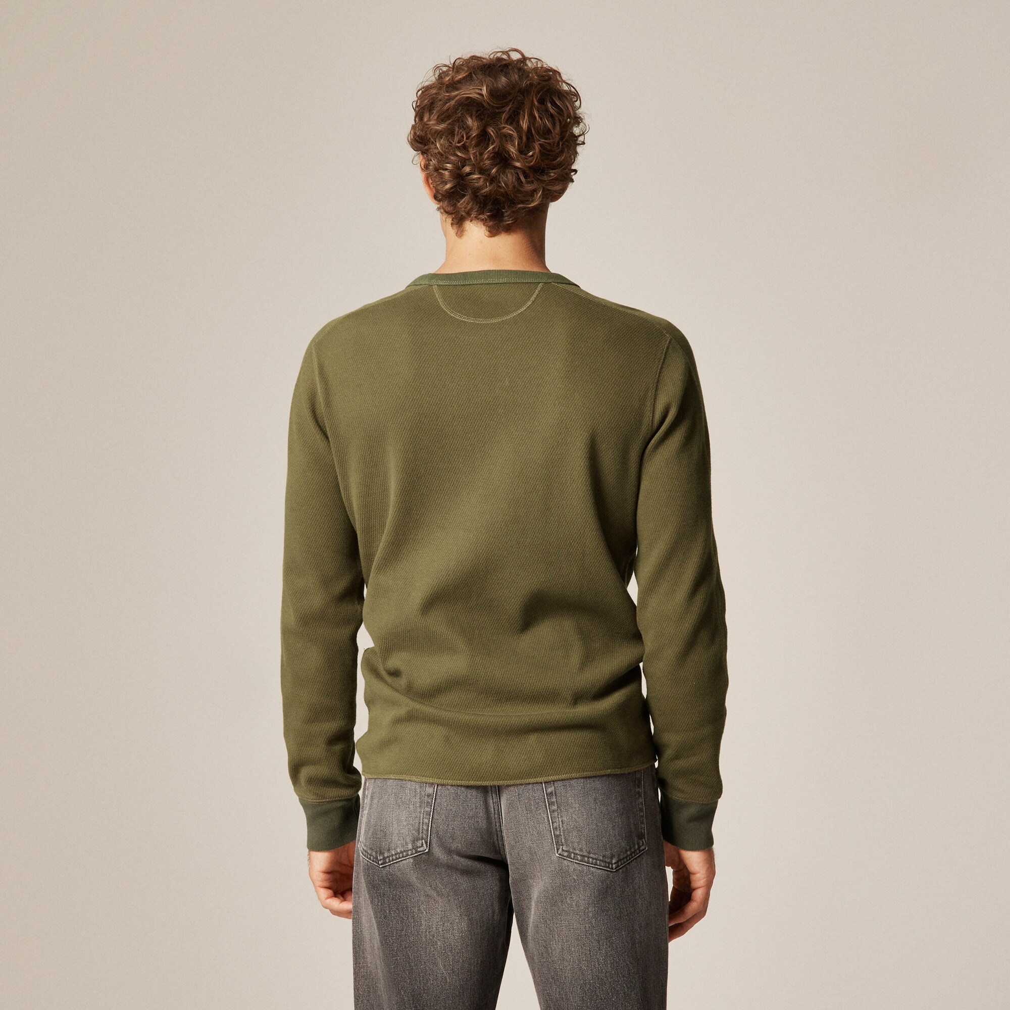 Wallace & Barnes honeycomb thermal crewneck