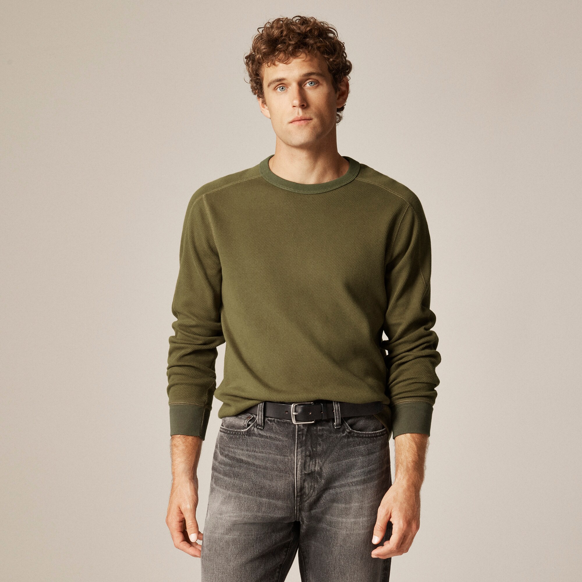 Wallace & Barnes honeycomb thermal crewneck