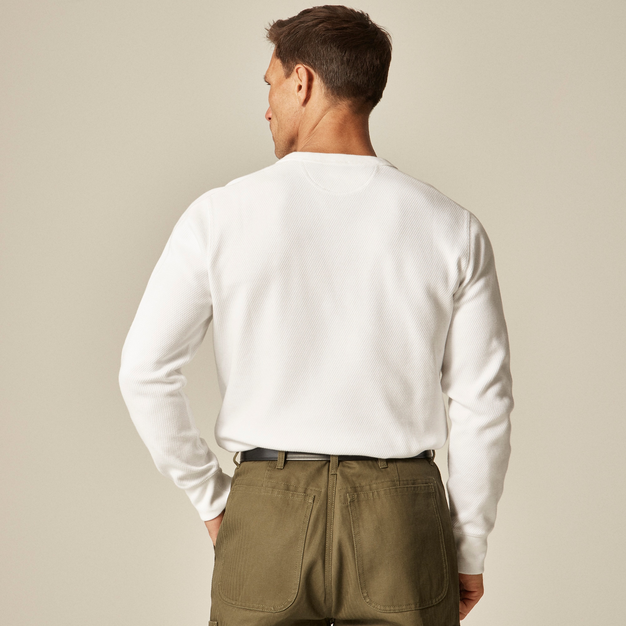 Wallace & Barnes honeycomb thermal crewneck