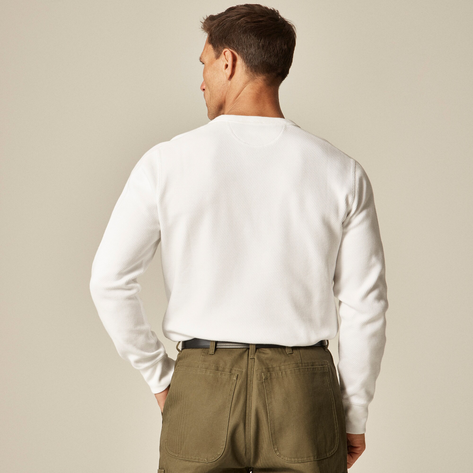 Wallace & Barnes honeycomb thermal crewneck