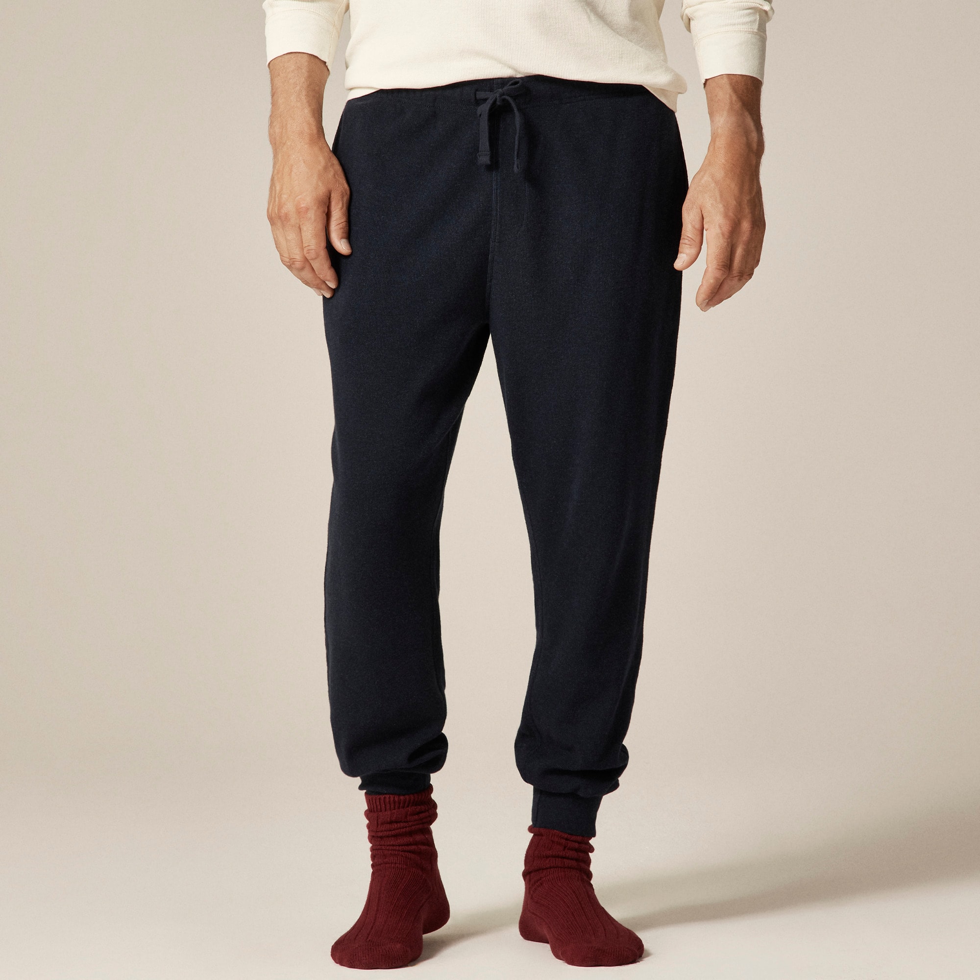  Jacquard rib-knit jogger pant