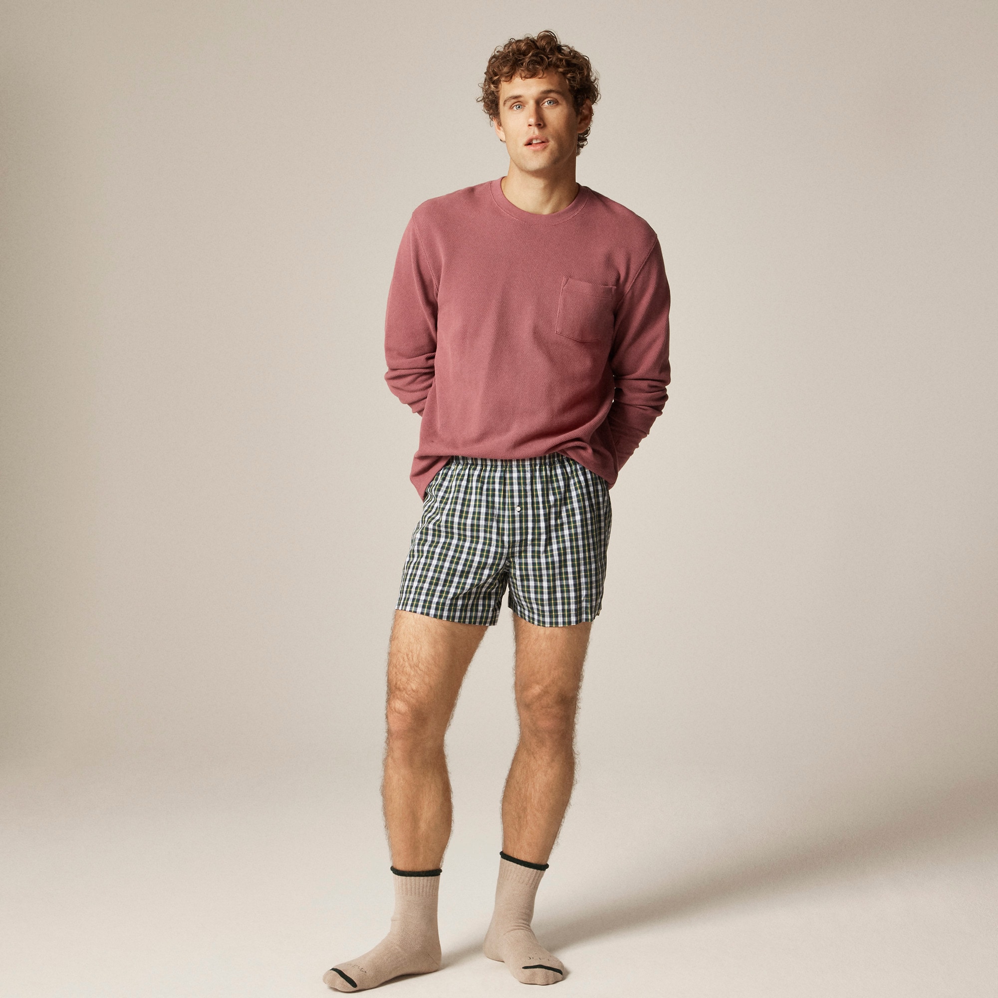 Patterned boxers in cotton