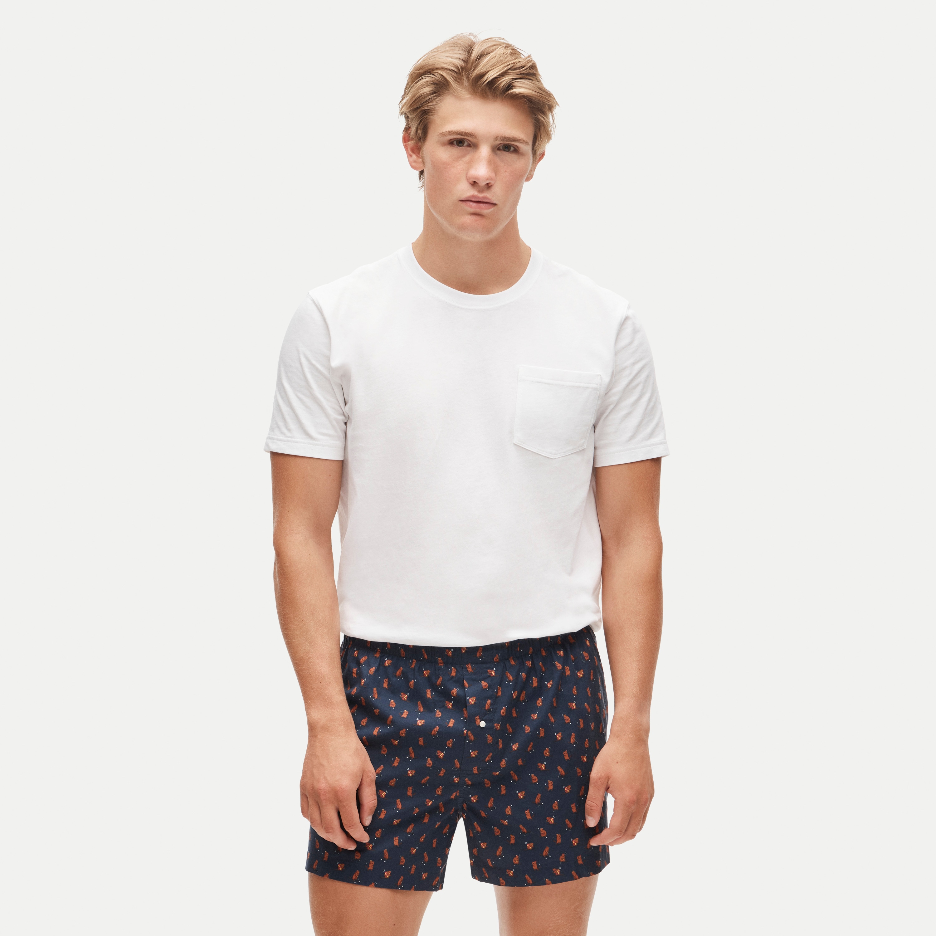 Printed boxers in cotton