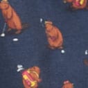 Printed boxers in cotton GOLFER BIBER NAVY BROWN