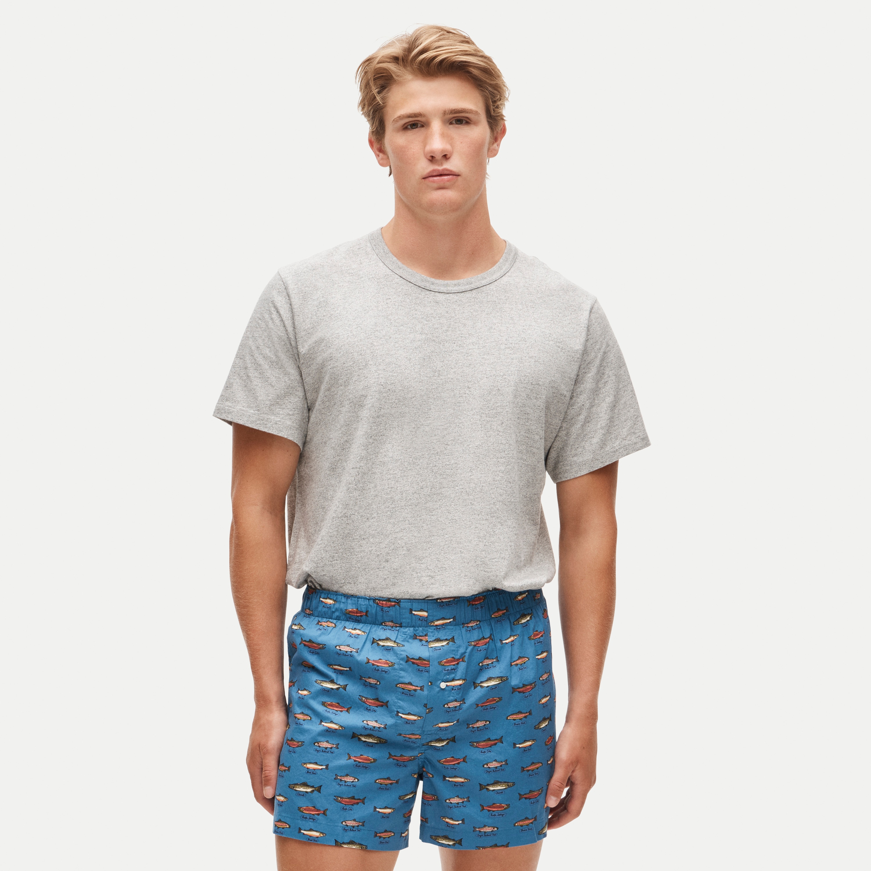 Printed boxers in cotton