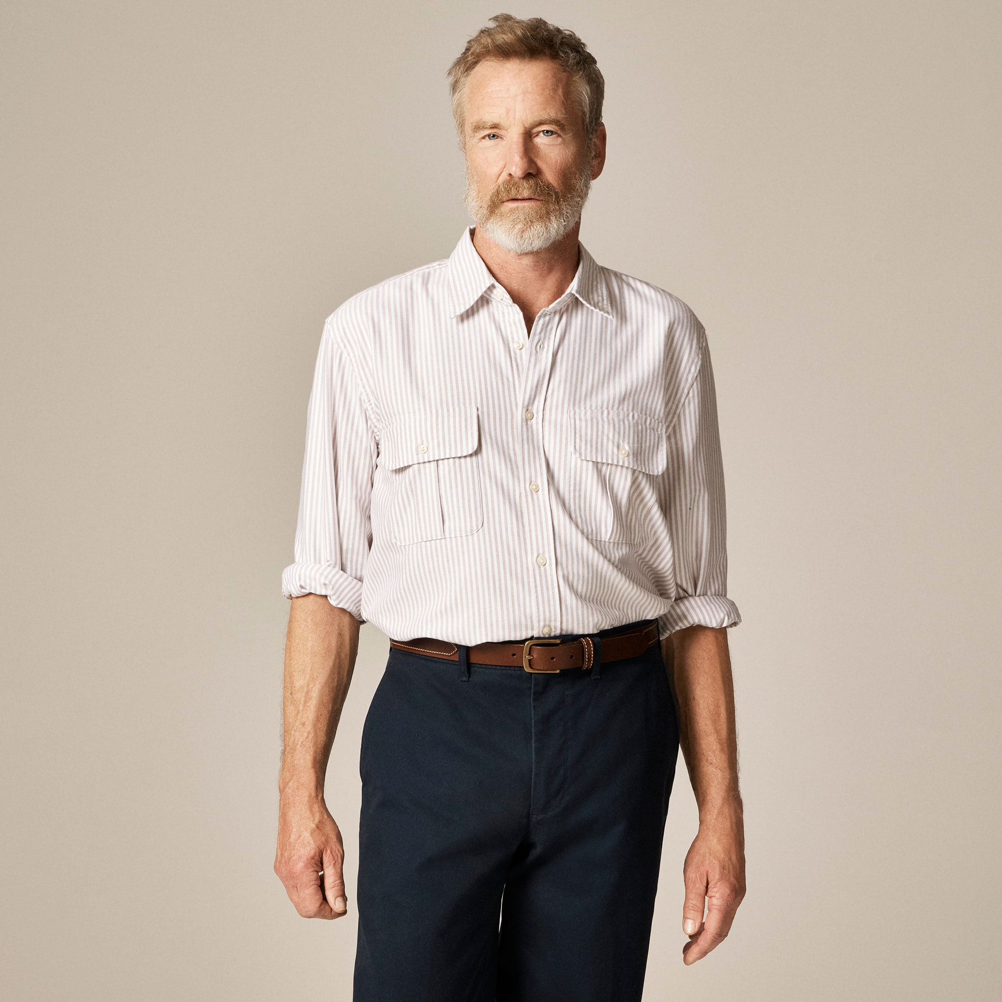  Classic oxford two-pocket workshirt