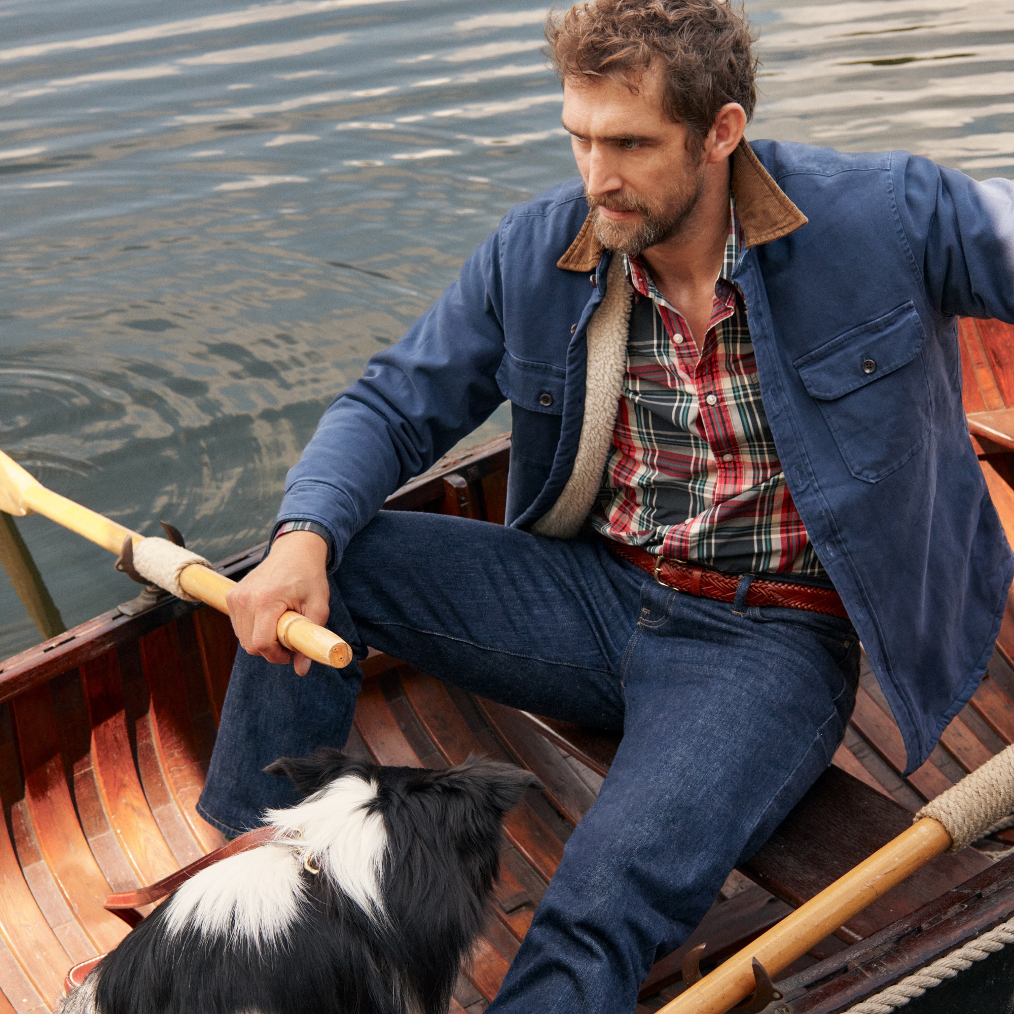 Sherpa-lined Duck Canvas Shirt-jacket For Men | J.Crew