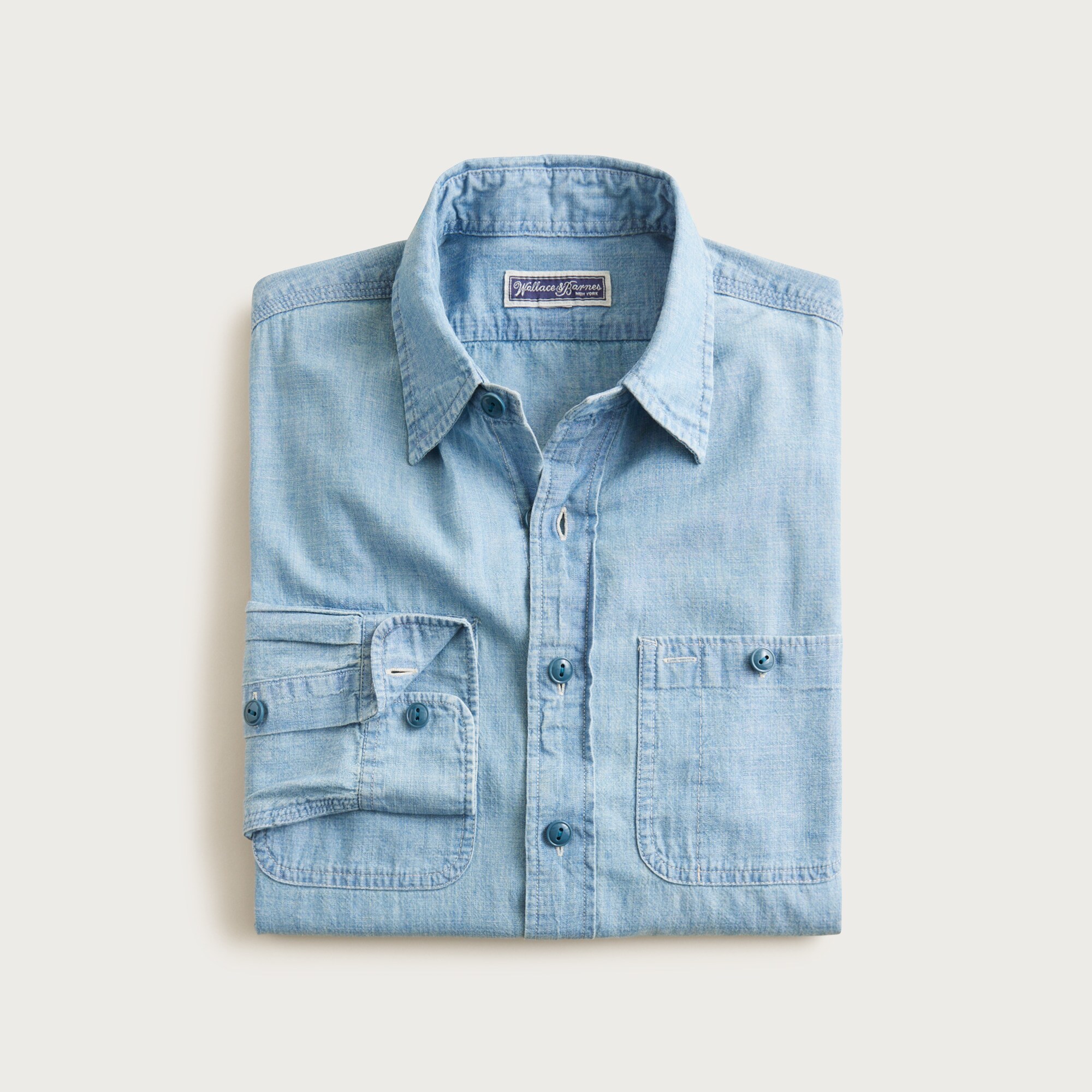 Wallace & Barnes Japanese selvedge chambray workshirt