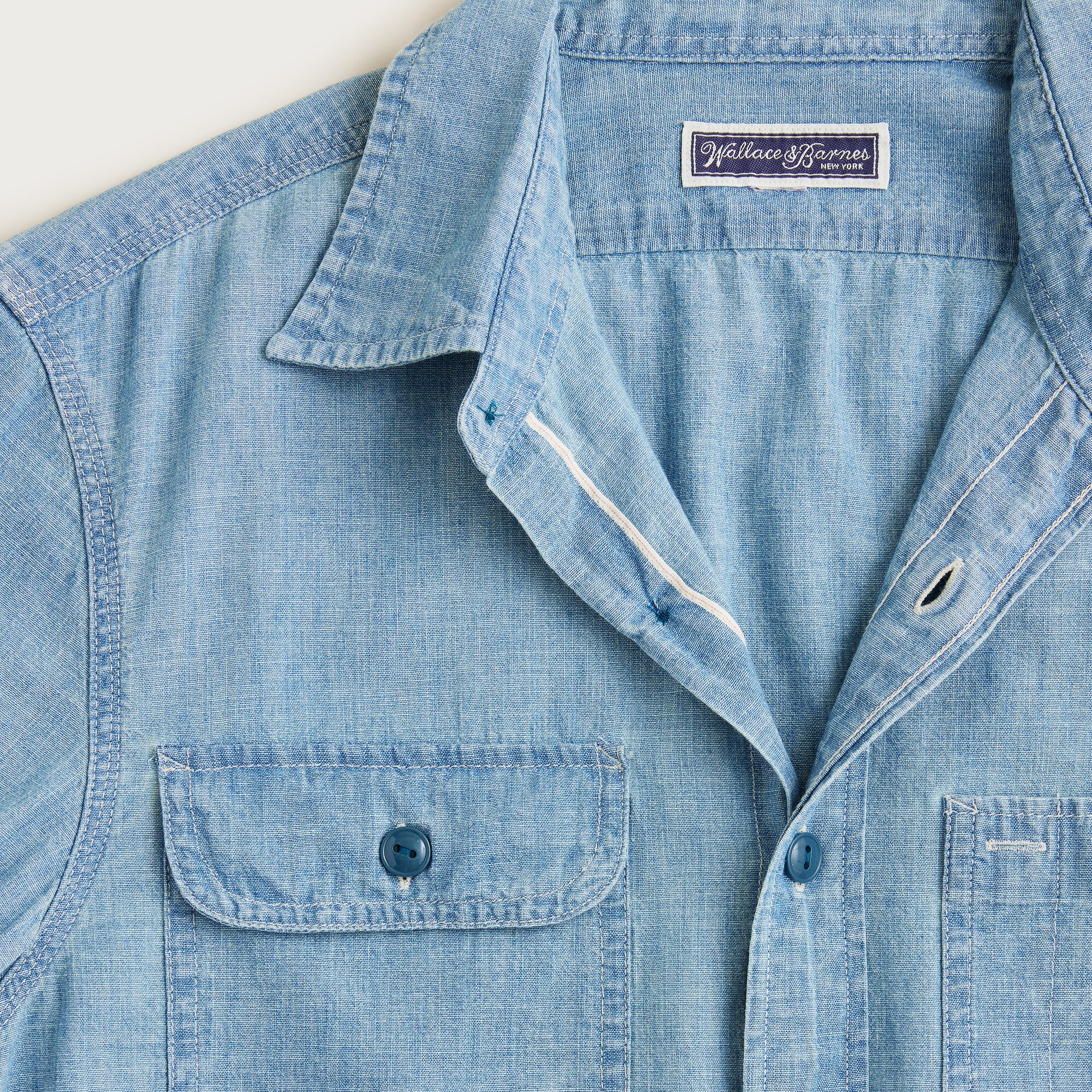 Wallace & Barnes Japanese selvedge chambray workshirt