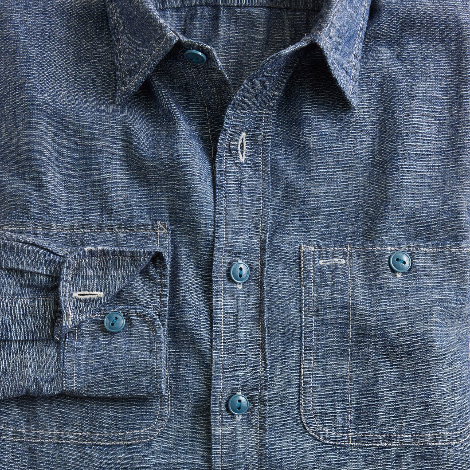 Wallace & Barnes Japanese selvedge chambray workshirt