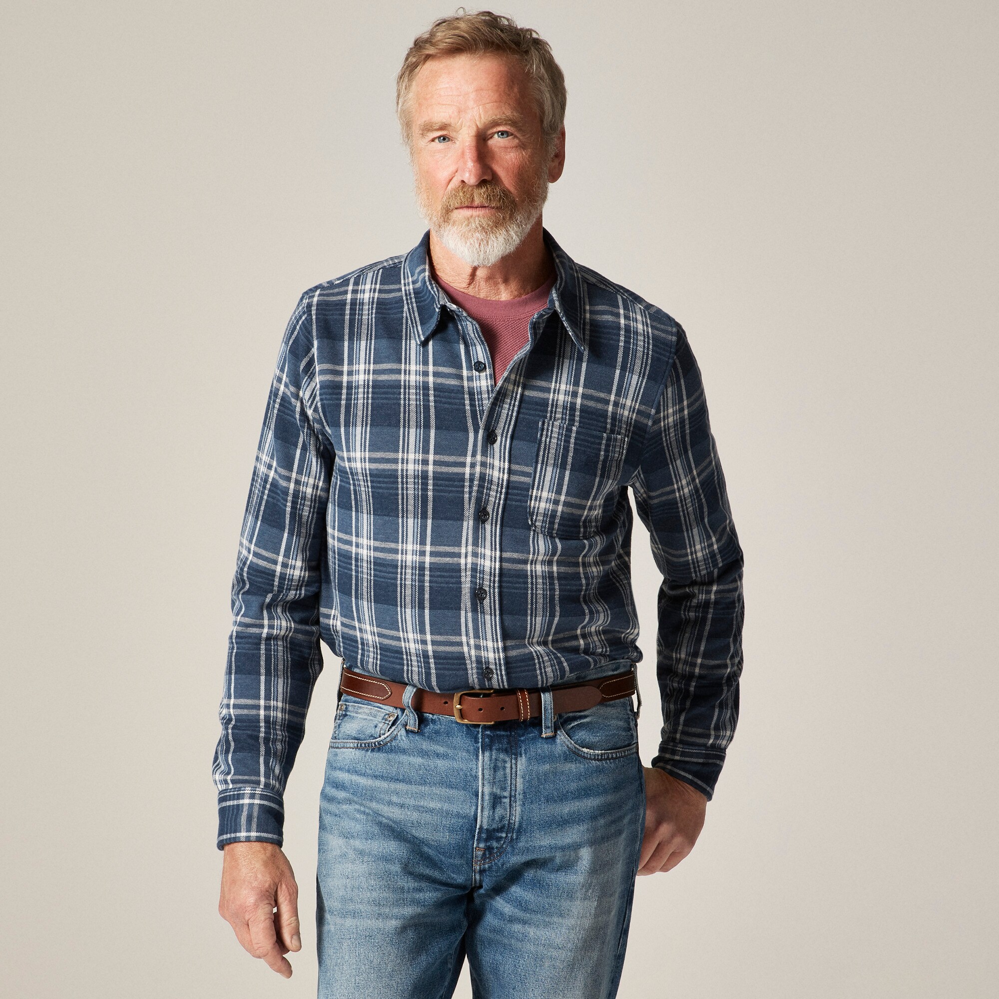 Lightweight Seaboard soft-knit shirt