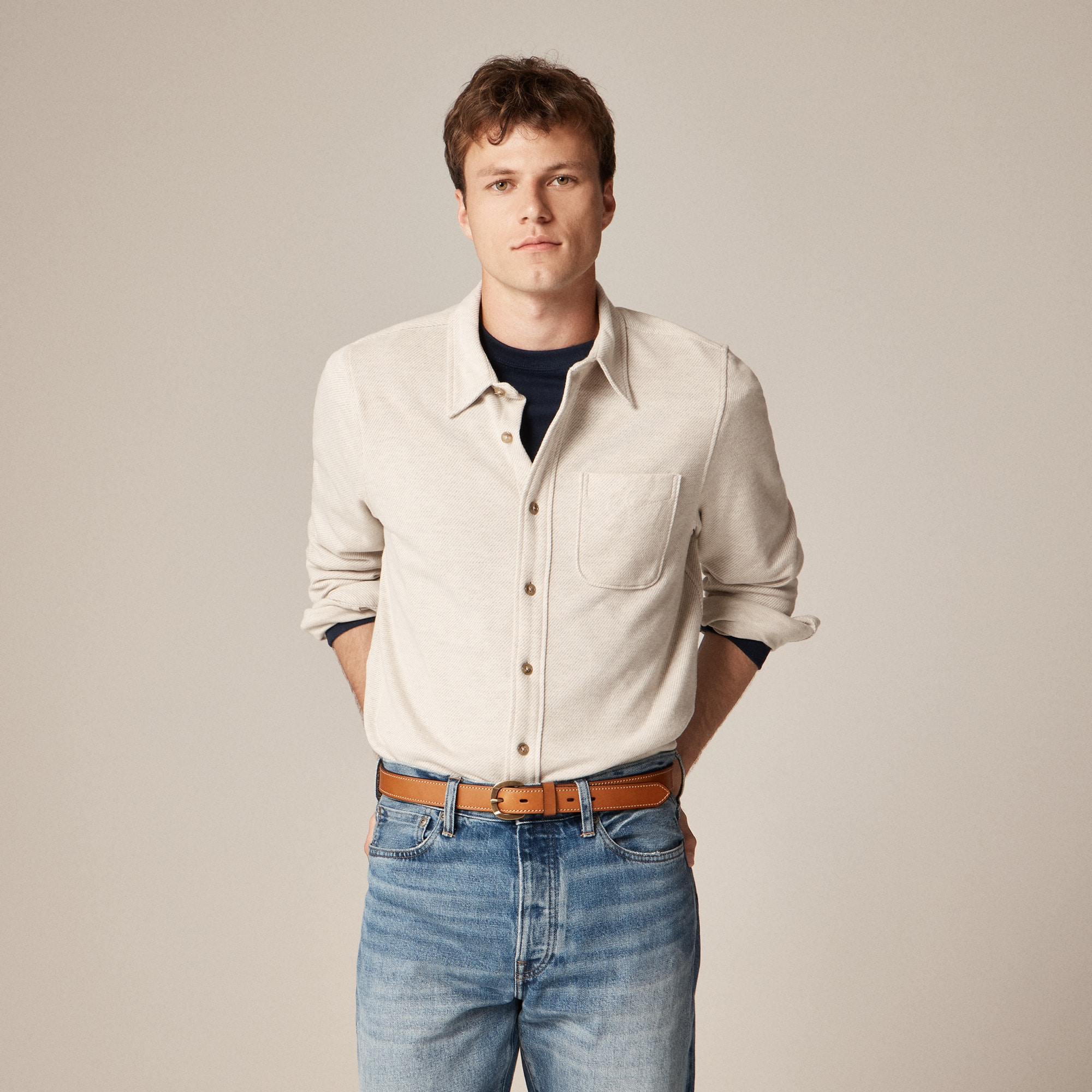 Lightweight Seaboard soft-knit shirt