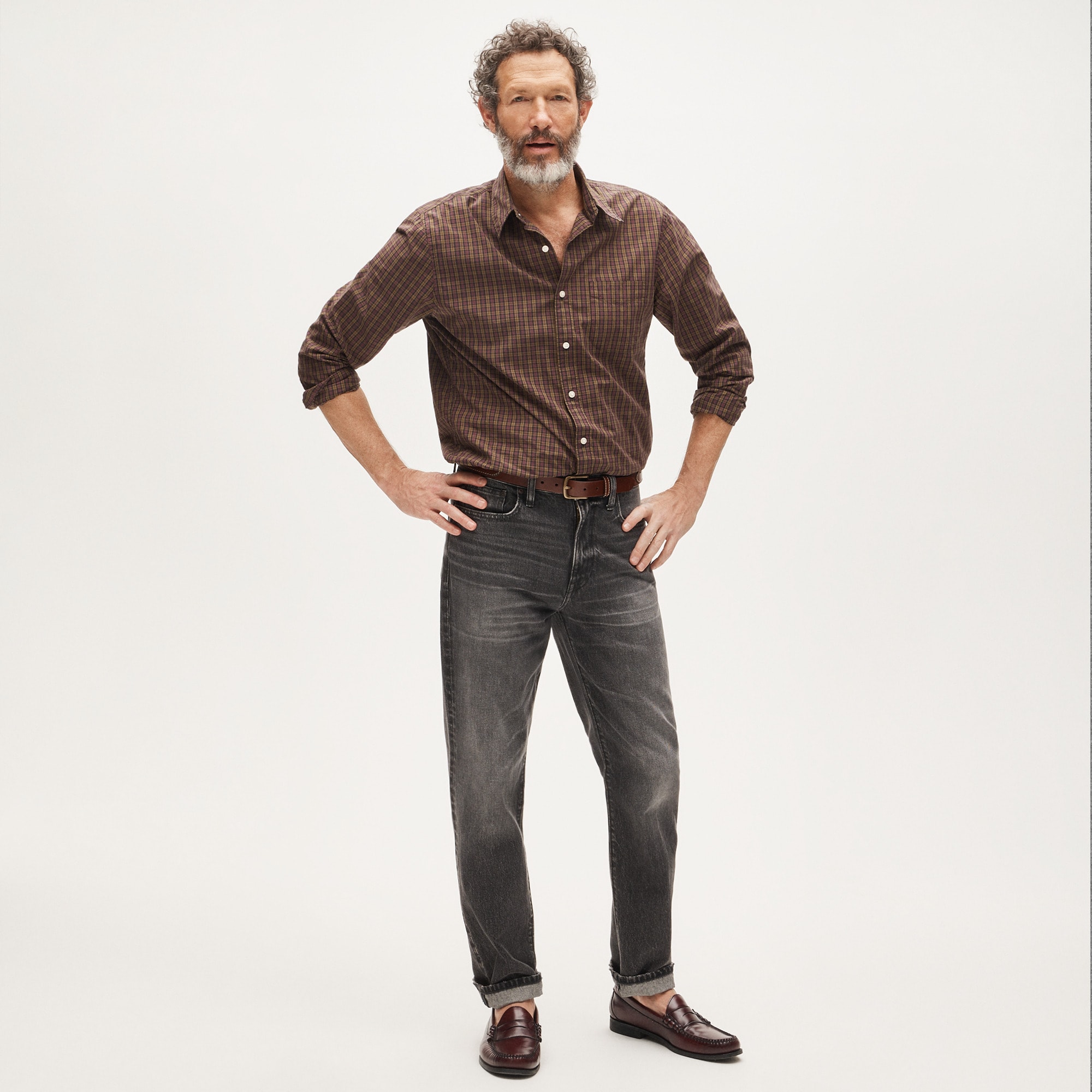 Classic Straight jean in faded black wash