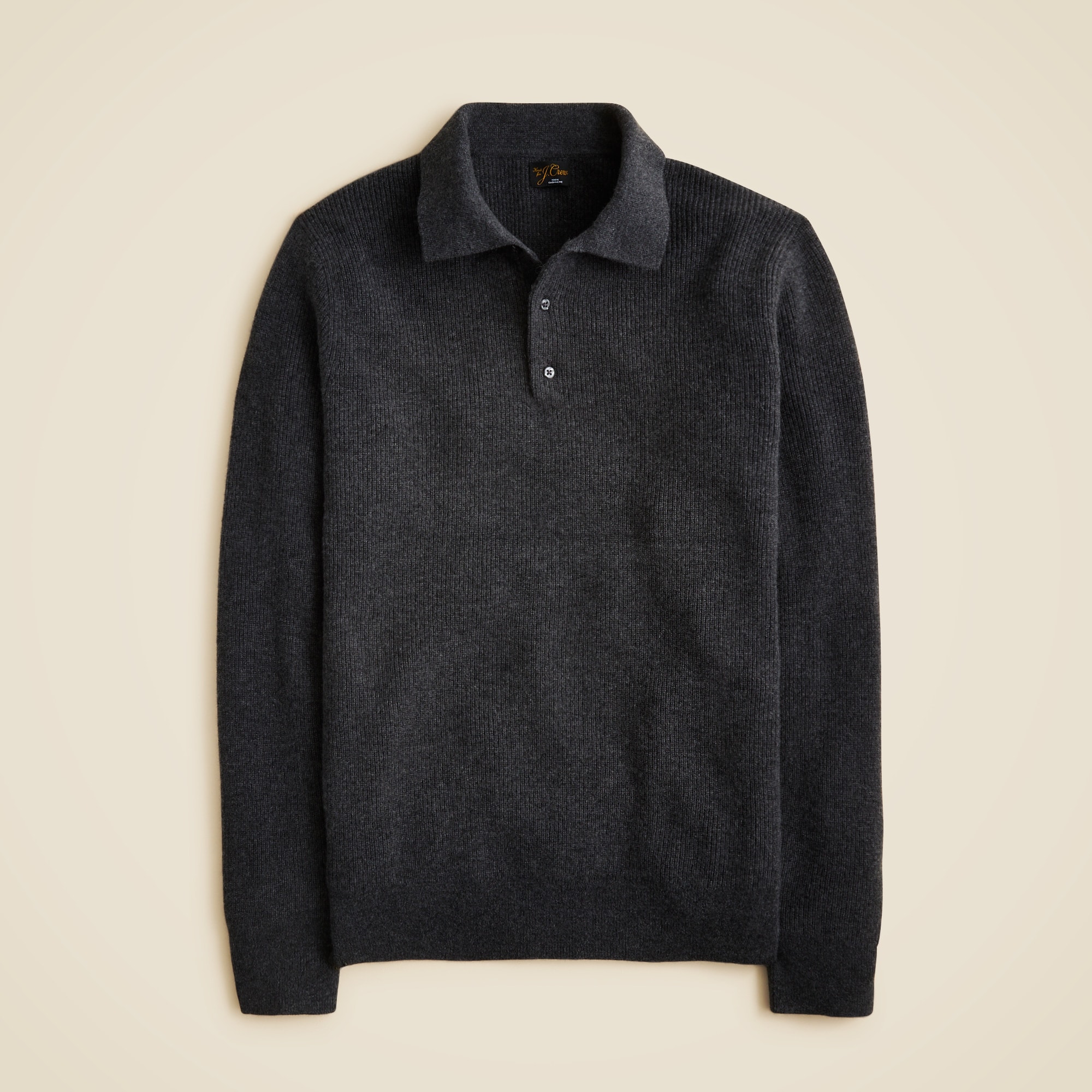  Cashmere ribbed sweater-polo