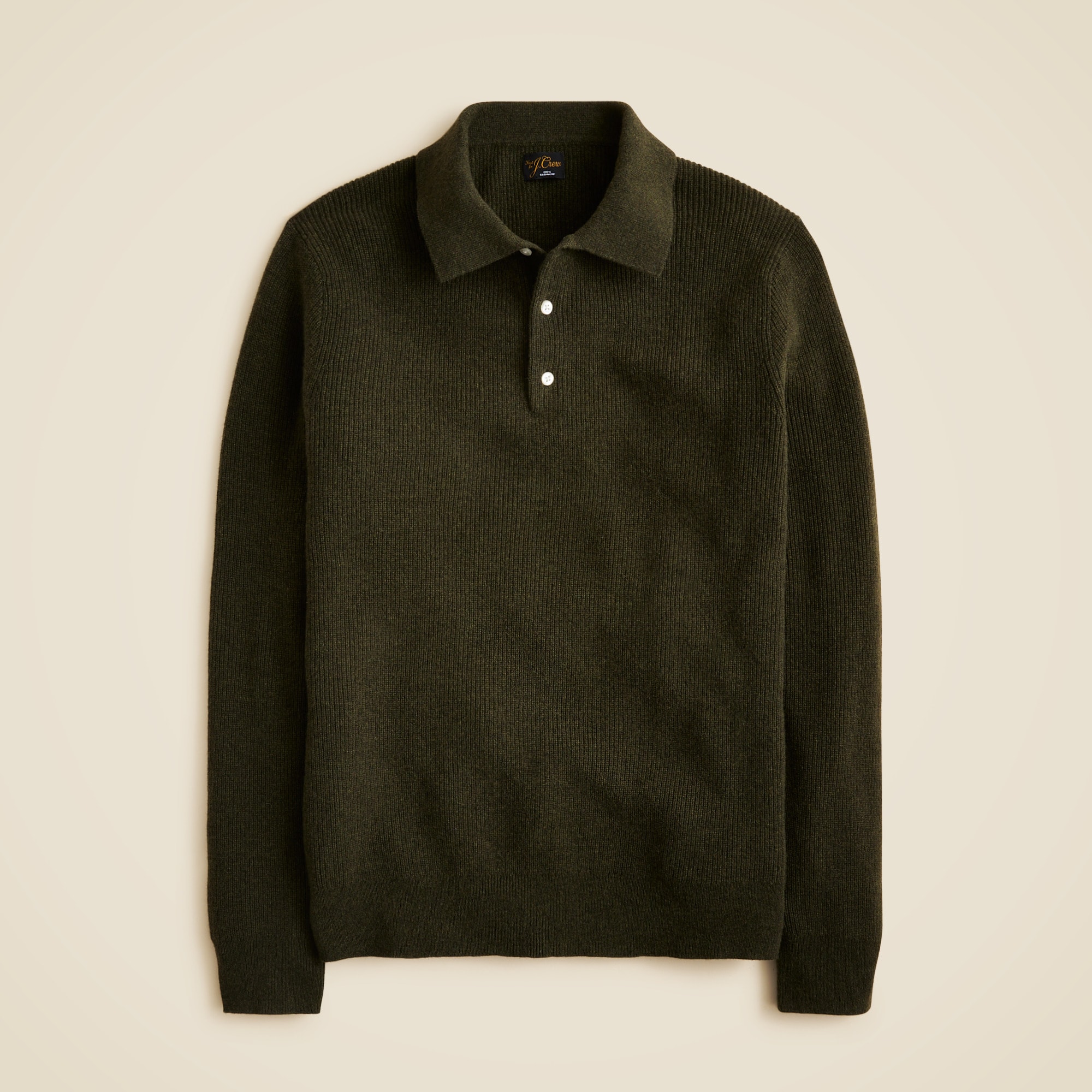  Cashmere ribbed sweater-polo