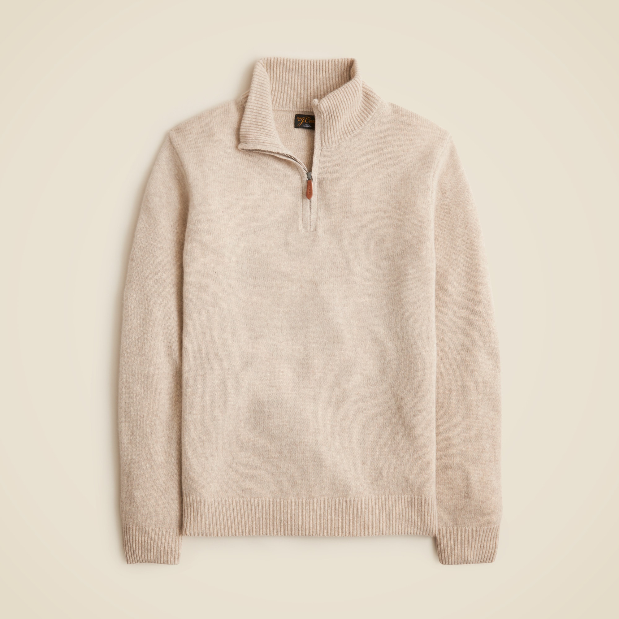 Midweight Cashmere Half-zip Sweater For Men | J.Crew