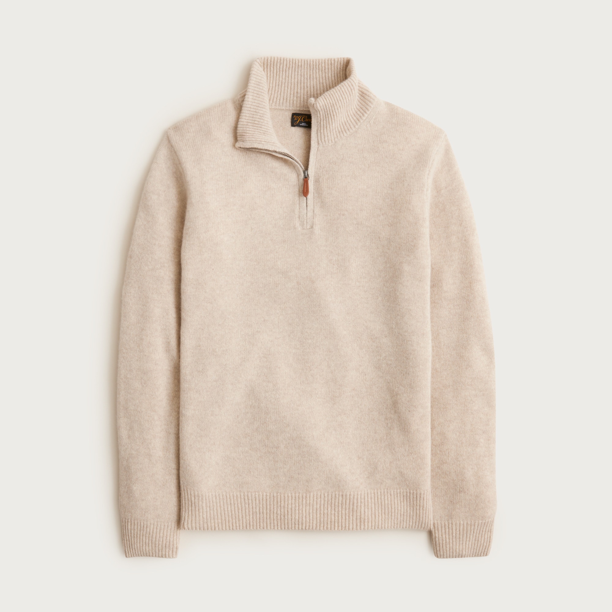 Midweight Cashmere Half-zip Sweater For Men | J.Crew