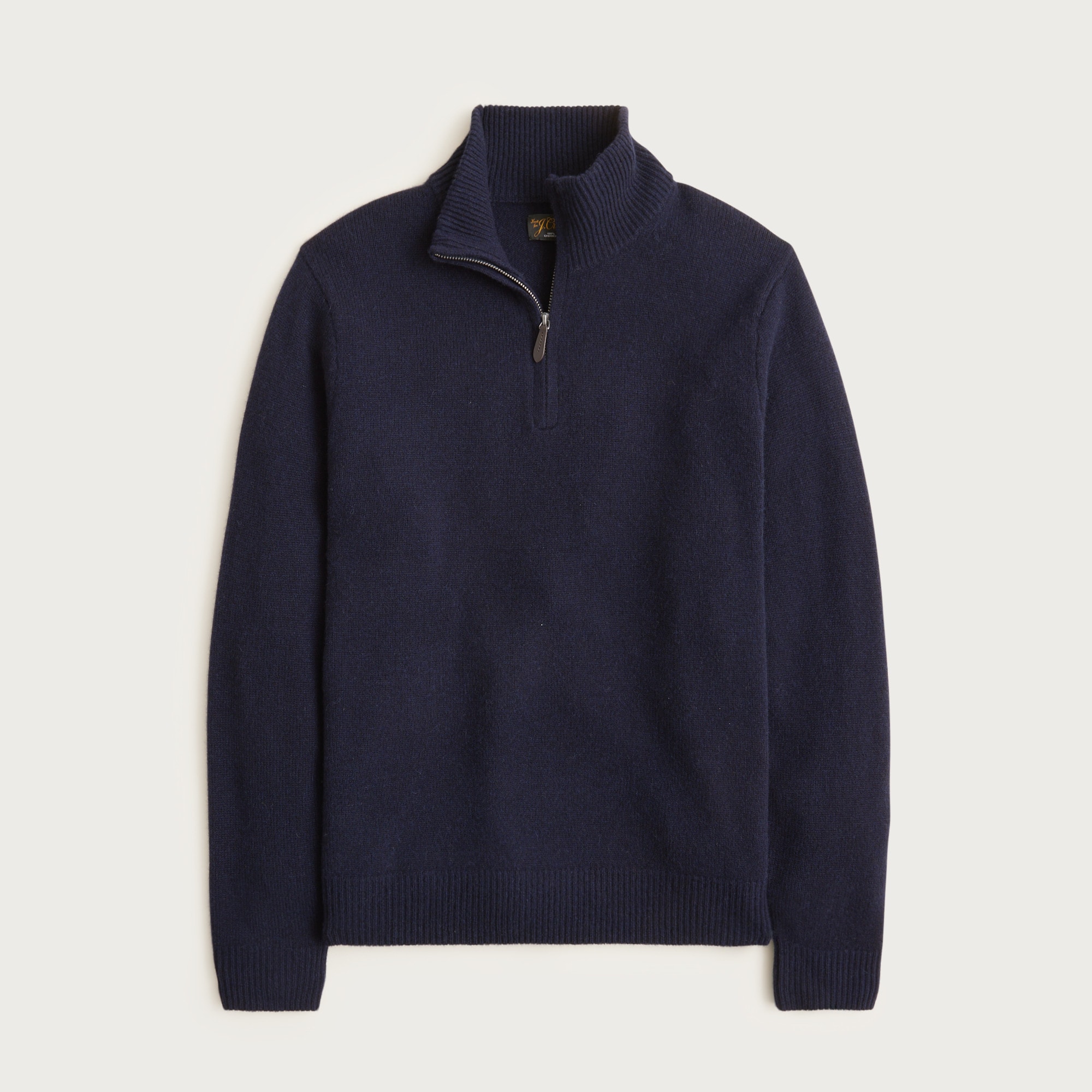 Midweight cashmere quarter-zip sweater