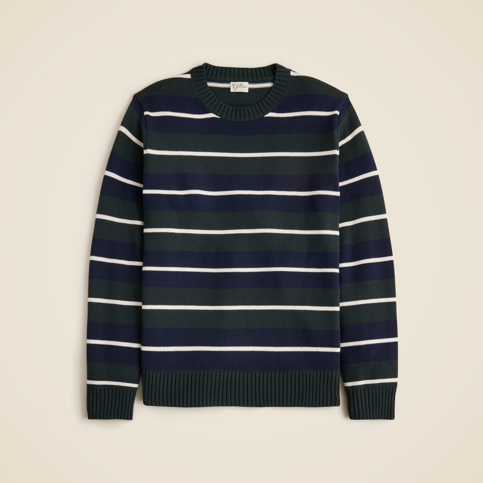  Heritage cotton sweater in stripe