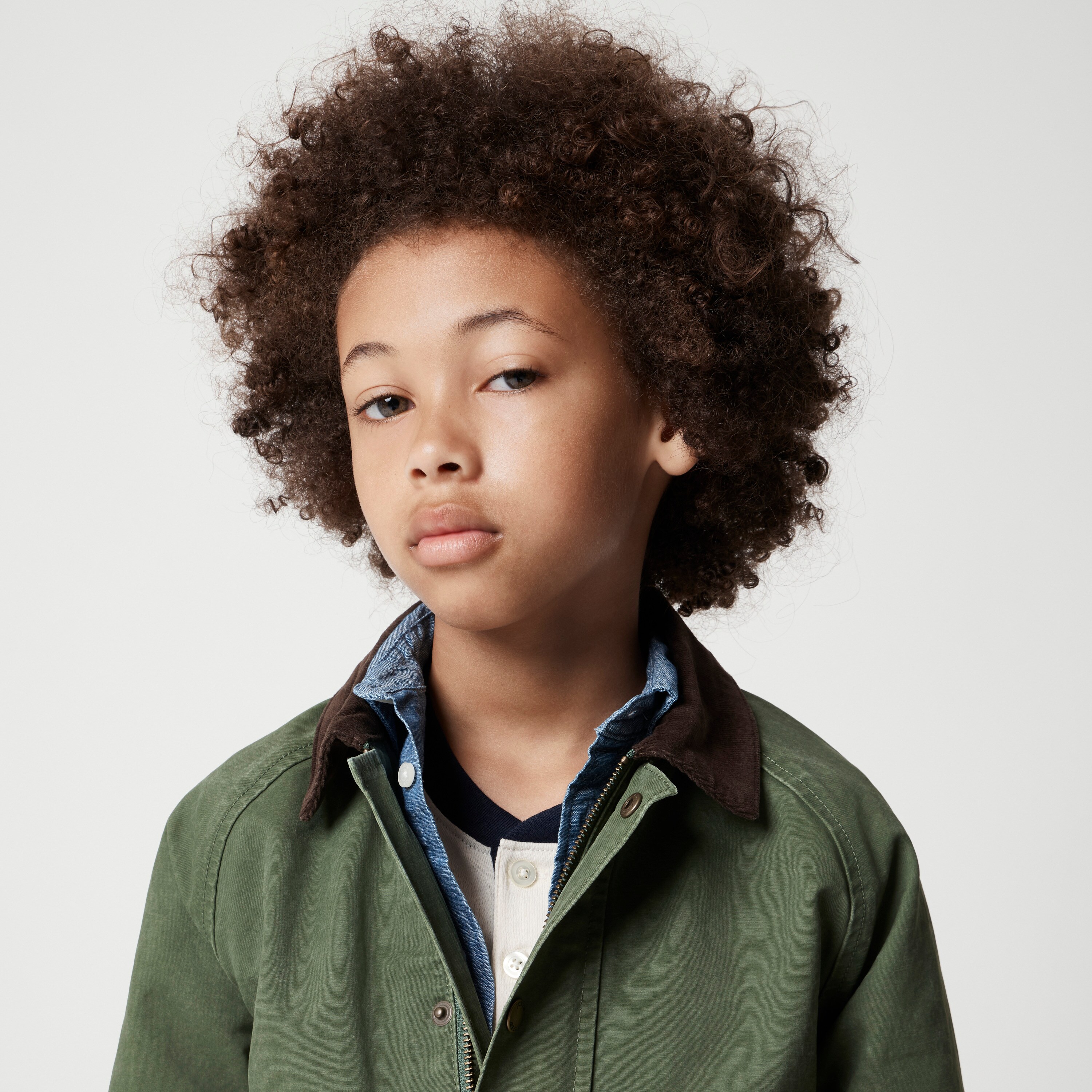 Kids' waxed work jacket