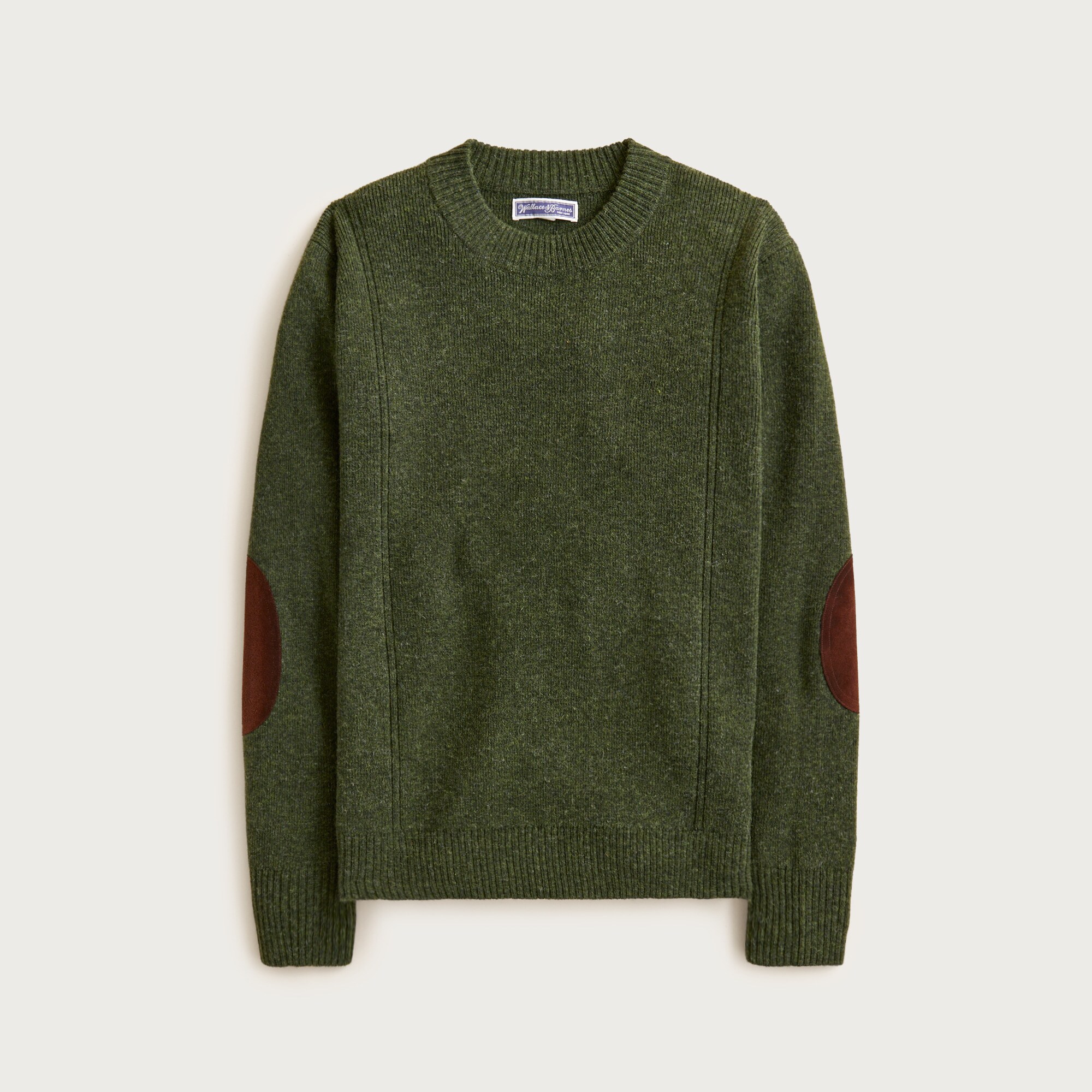 Wallace & Barnes wool sweater with suede