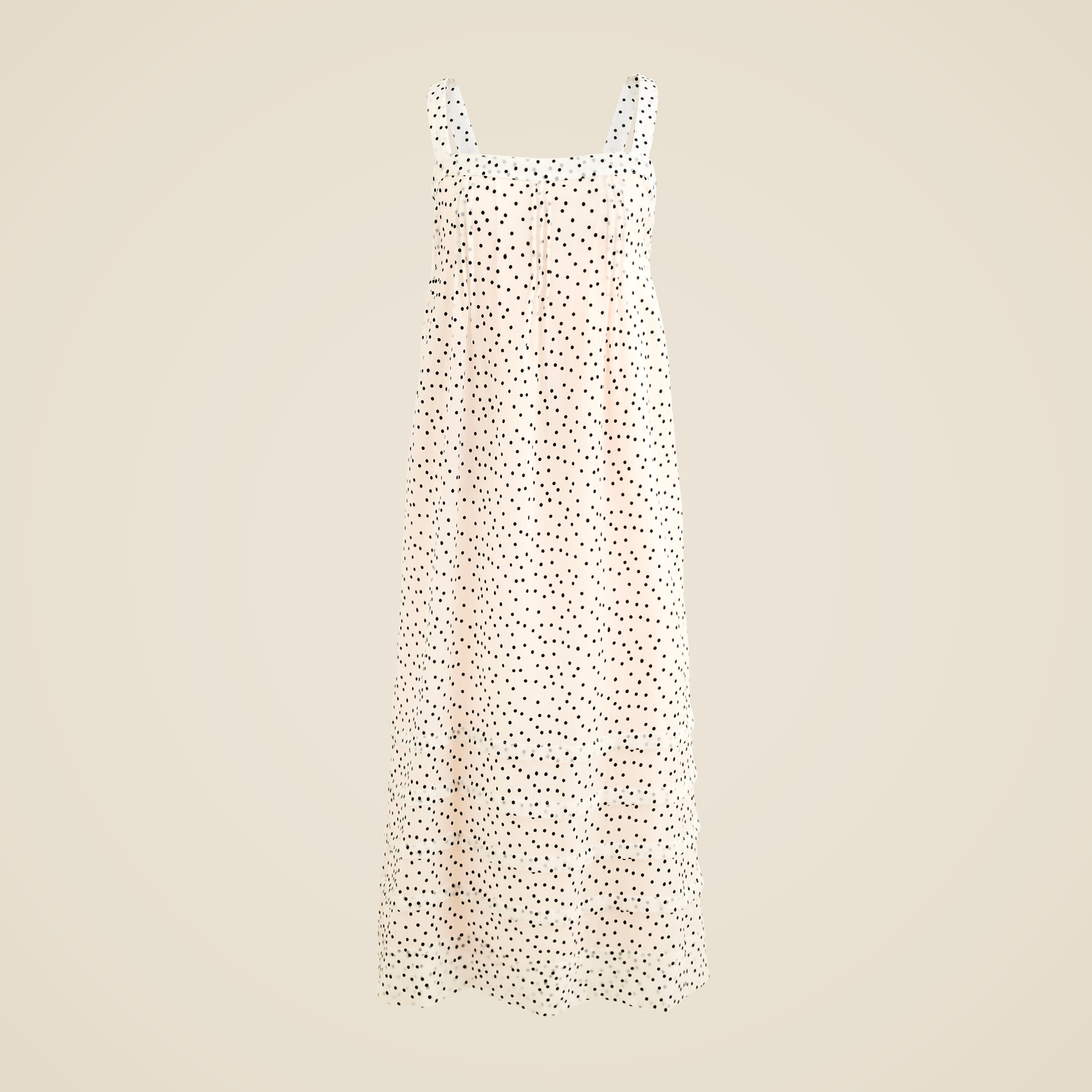 Pintuck Midi Dress In Velvet Dot For Women | J.Crew