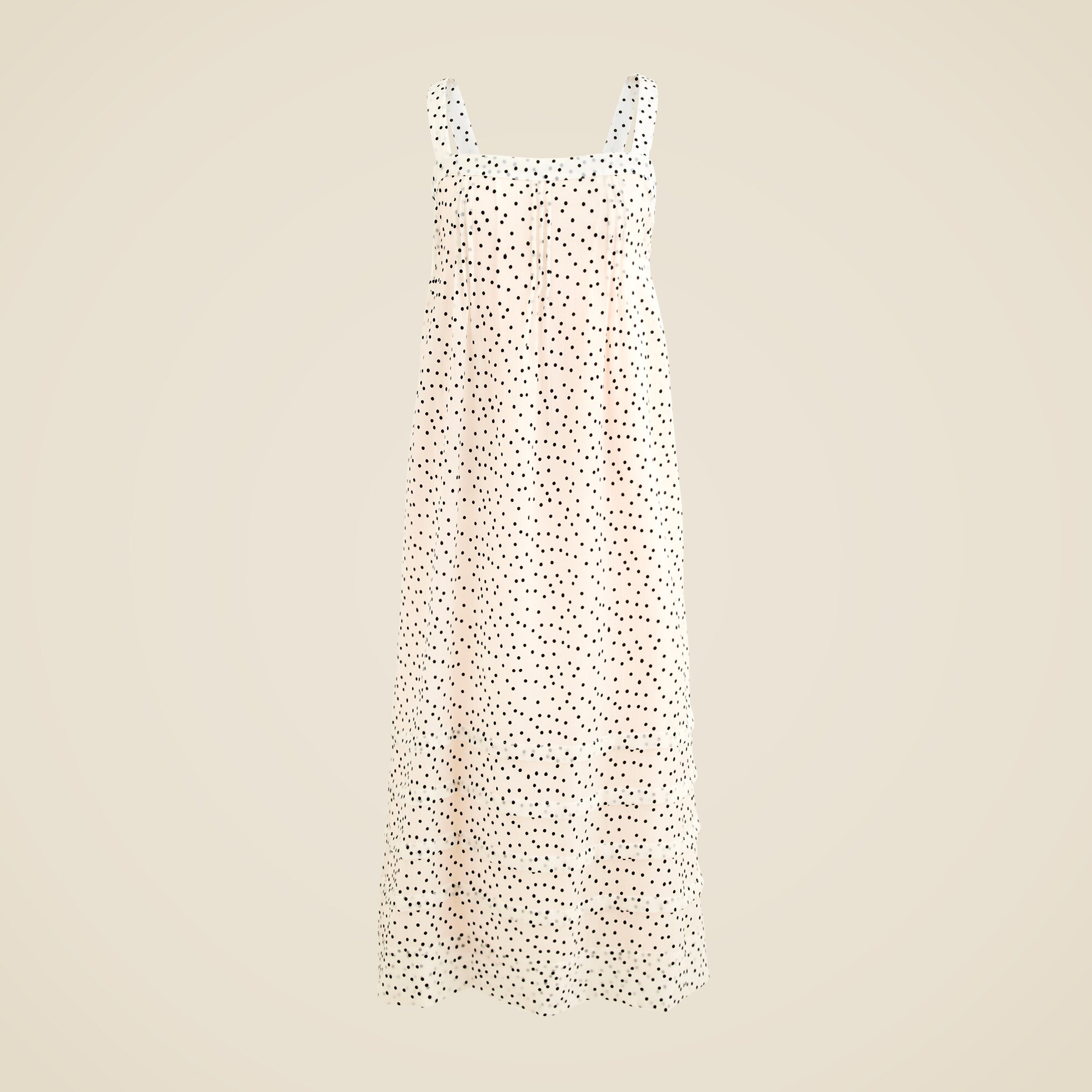 Pintuck Midi Dress In Velvet Dot For Women | J.Crew