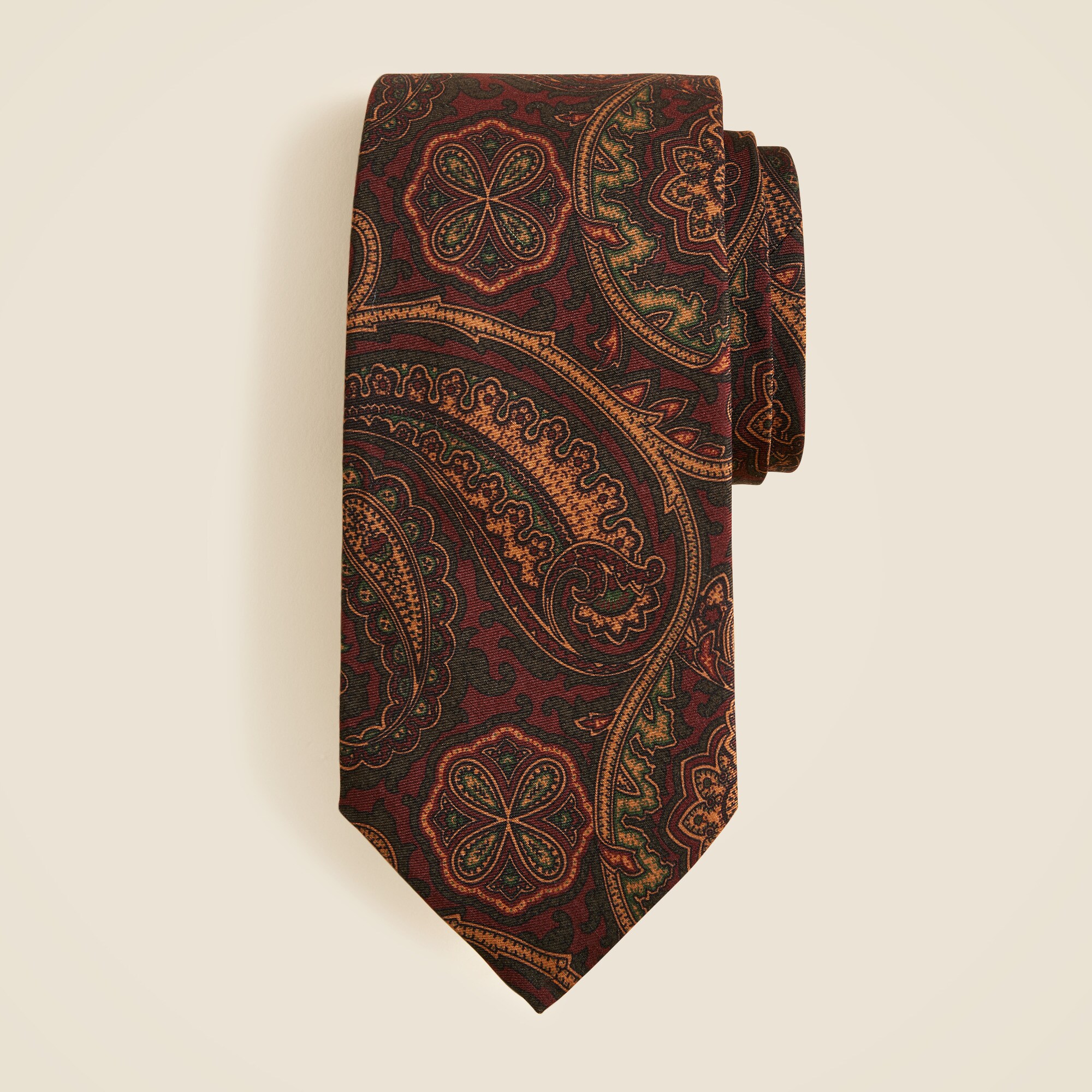  Italian wool tie in paisley