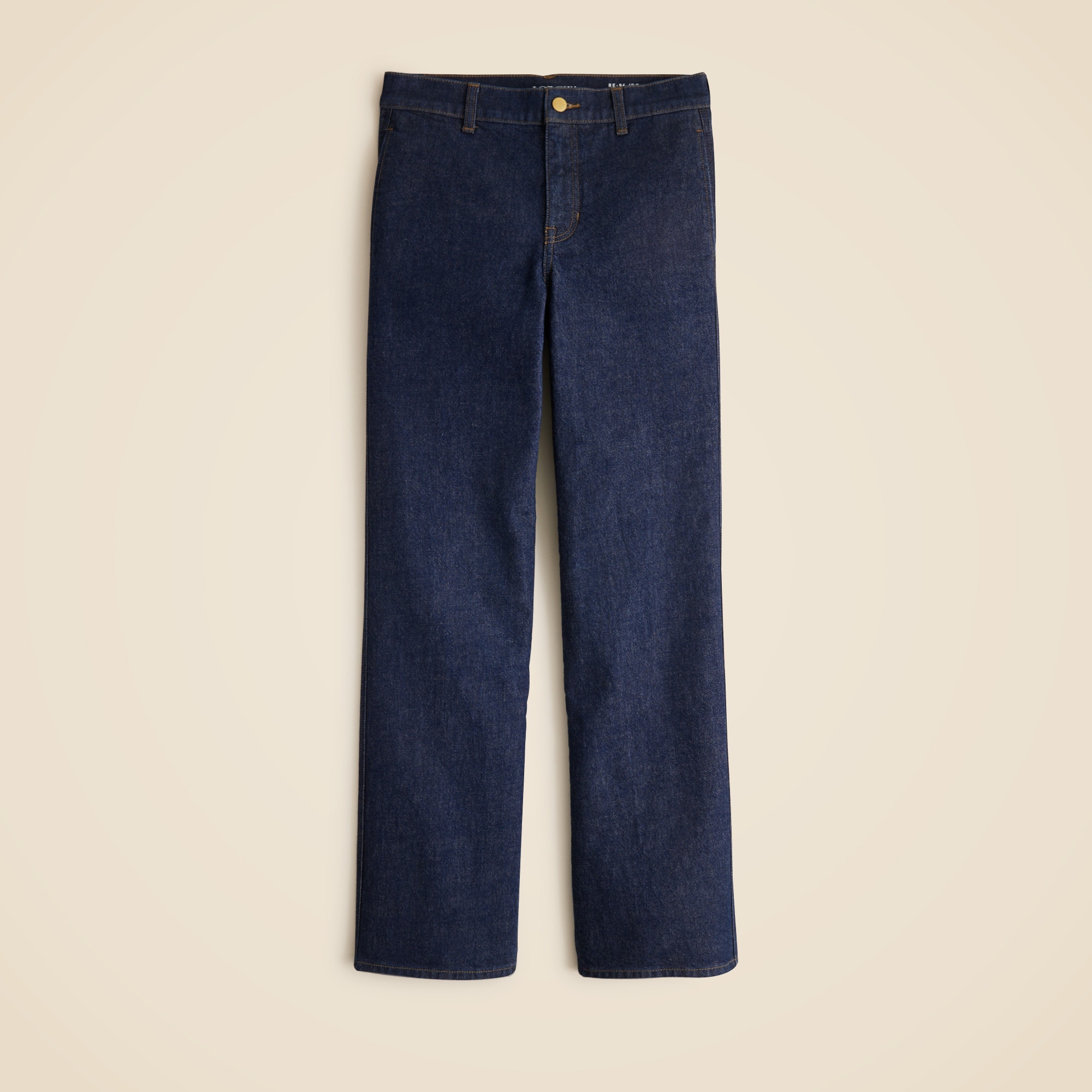 Full-length slim-wide trouser jean